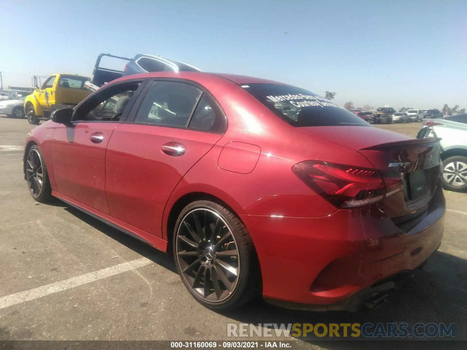 3 Photograph of a damaged car W1K3G5BB4MJ264087 MERCEDES-BENZ A-CLASS 2021