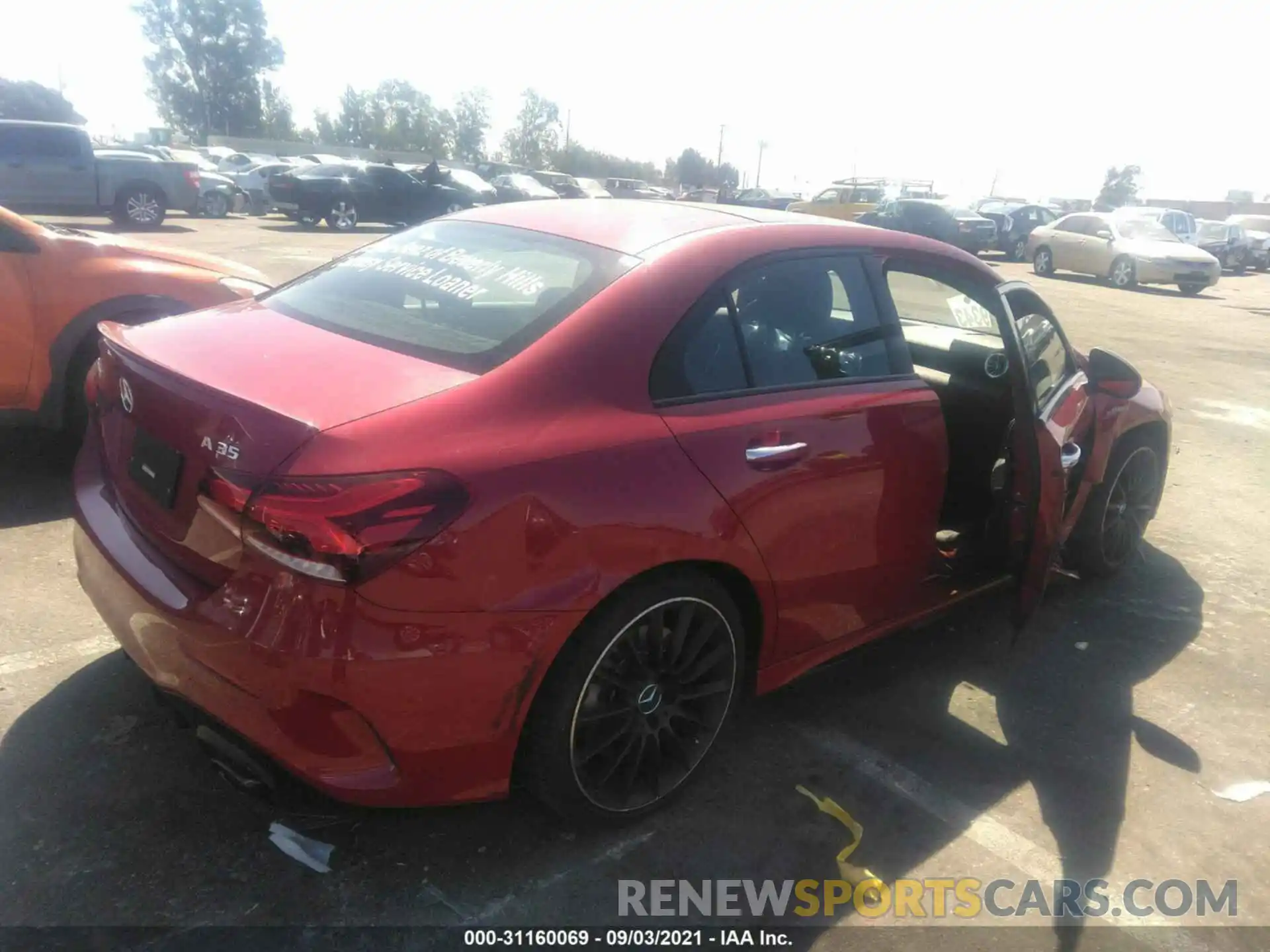 4 Photograph of a damaged car W1K3G5BB4MJ264087 MERCEDES-BENZ A-CLASS 2021