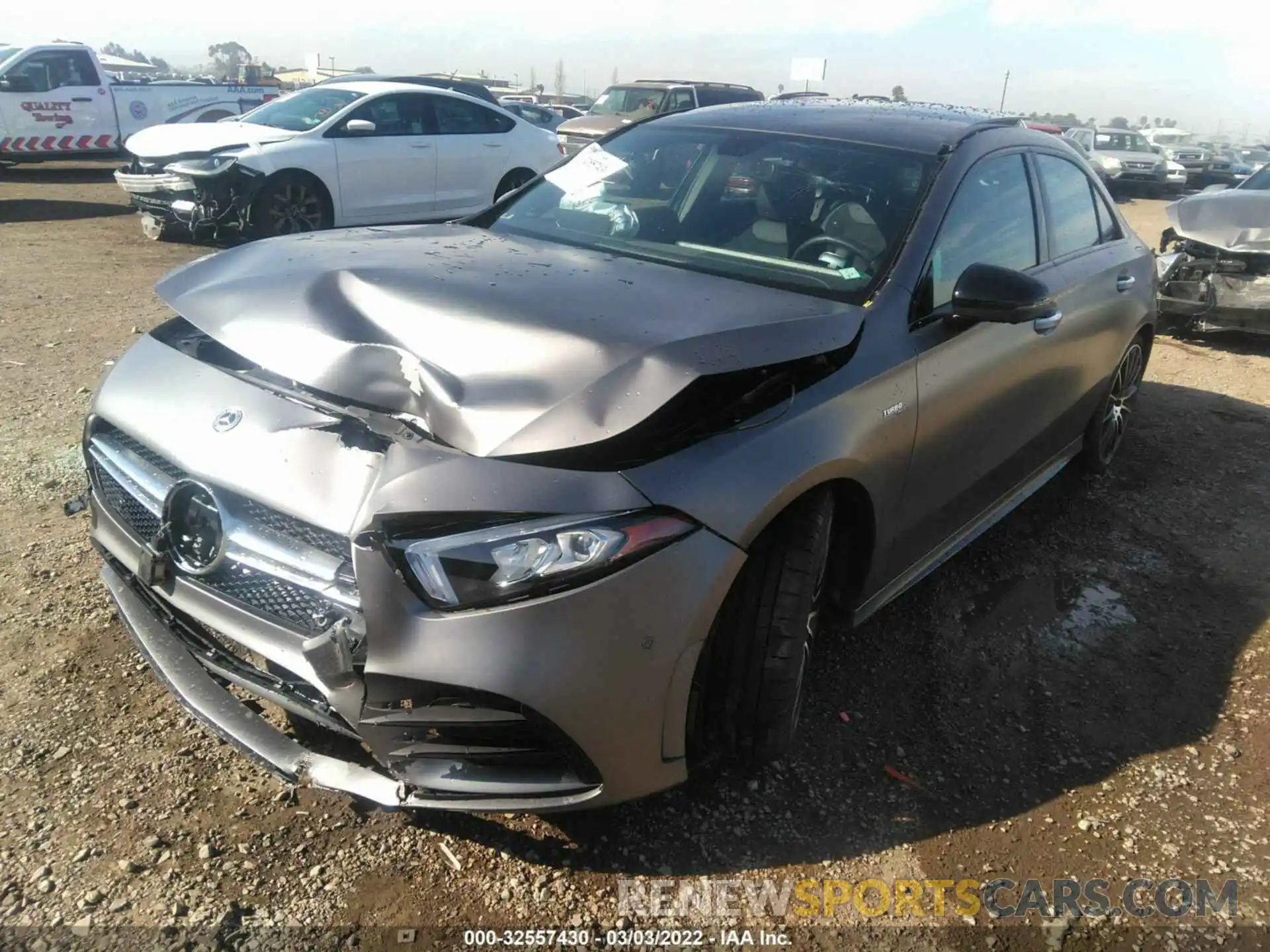 2 Photograph of a damaged car W1K3G5BB5MJ313247 MERCEDES-BENZ A-CLASS 2021