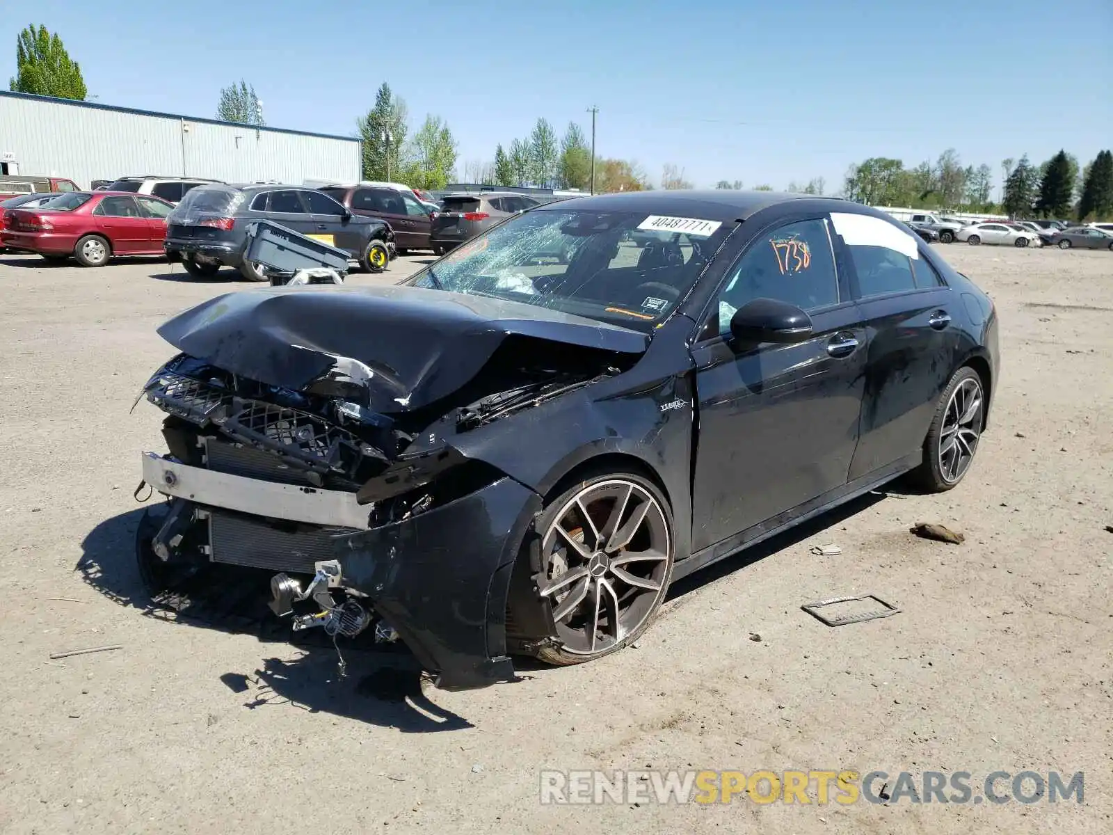 2 Photograph of a damaged car W1K3G5BB6MJ255875 MERCEDES-BENZ A-CLASS 2021