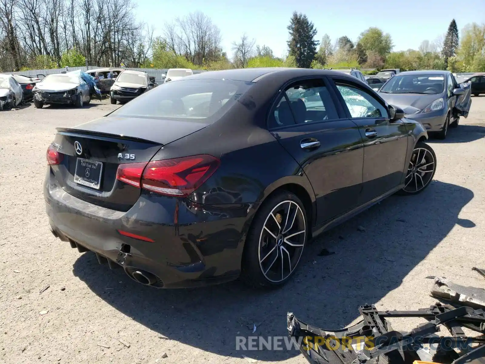 4 Photograph of a damaged car W1K3G5BB6MJ255875 MERCEDES-BENZ A-CLASS 2021