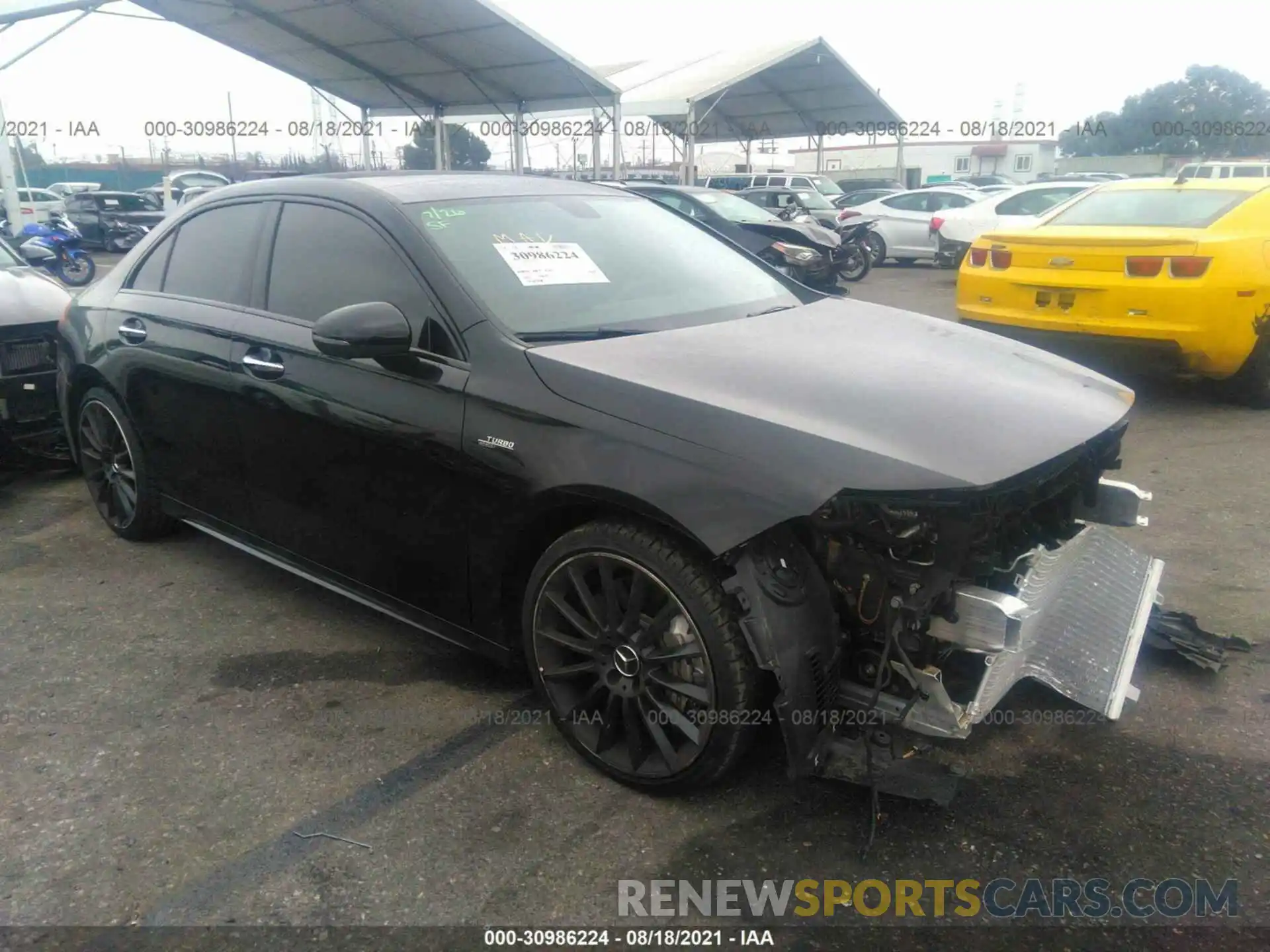 1 Photograph of a damaged car W1K3G5BB7MJ279568 MERCEDES-BENZ A-CLASS 2021