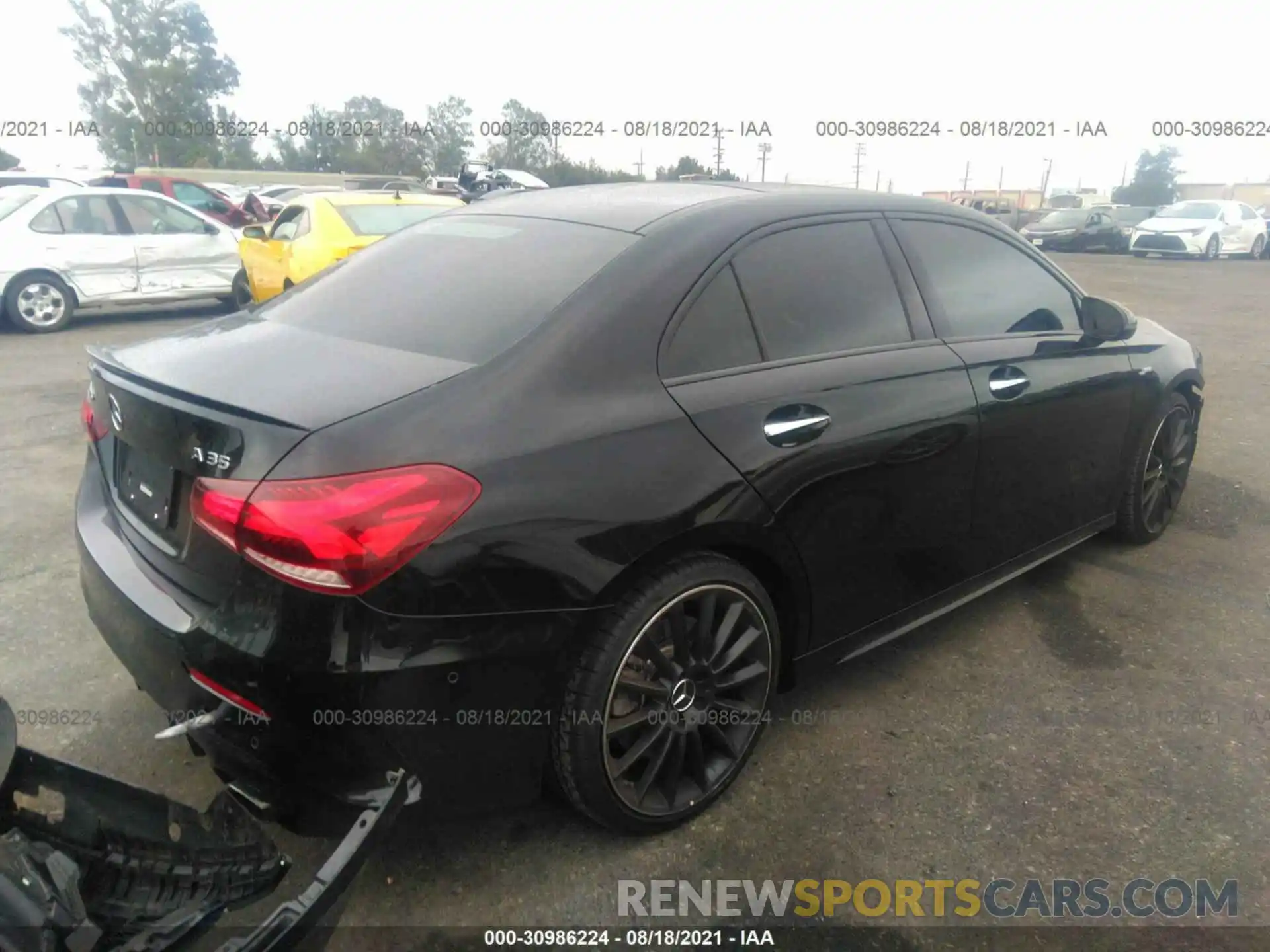 4 Photograph of a damaged car W1K3G5BB7MJ279568 MERCEDES-BENZ A-CLASS 2021