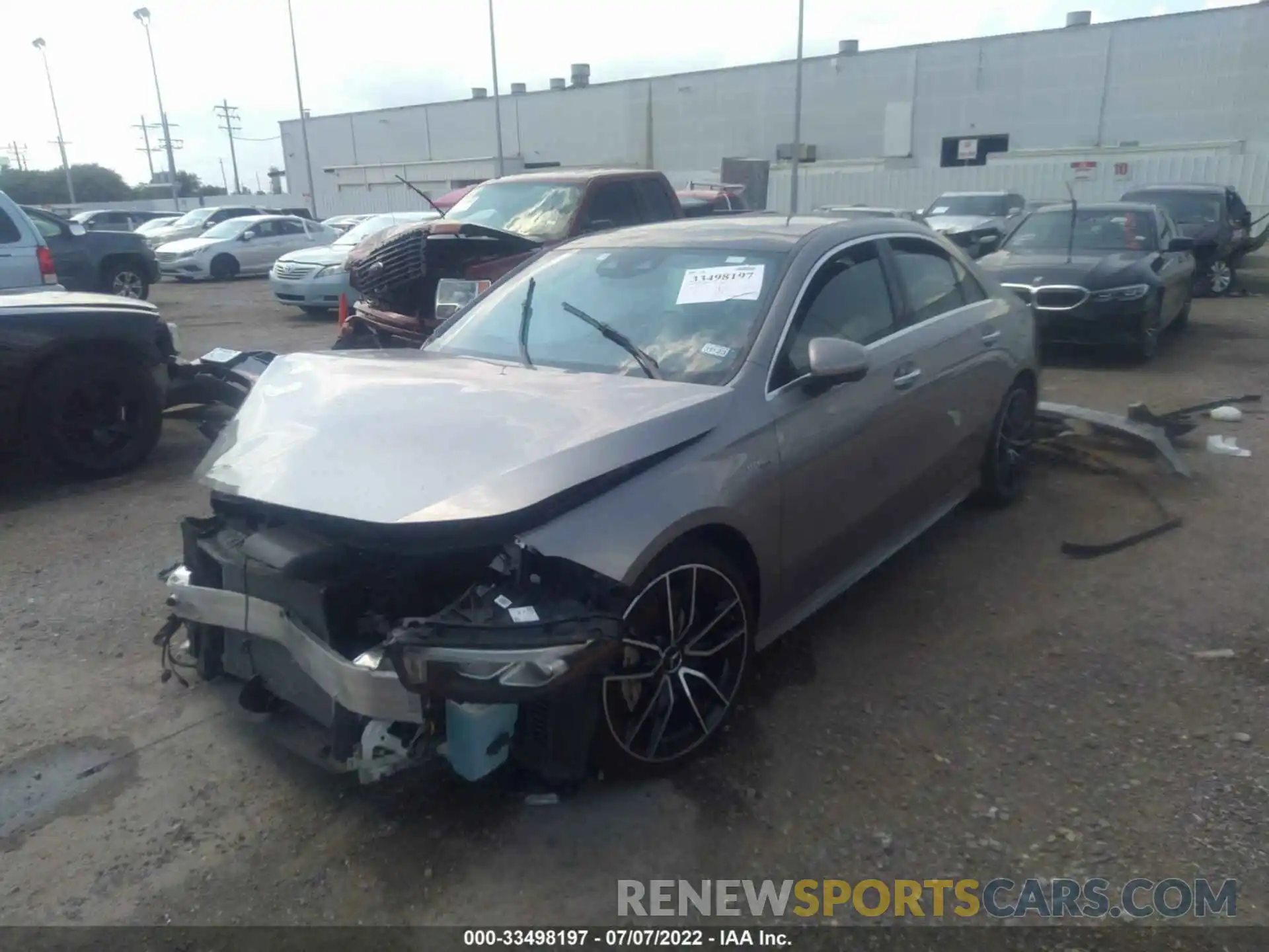 2 Photograph of a damaged car W1K3G5BB8MJ263492 MERCEDES-BENZ A-CLASS 2021