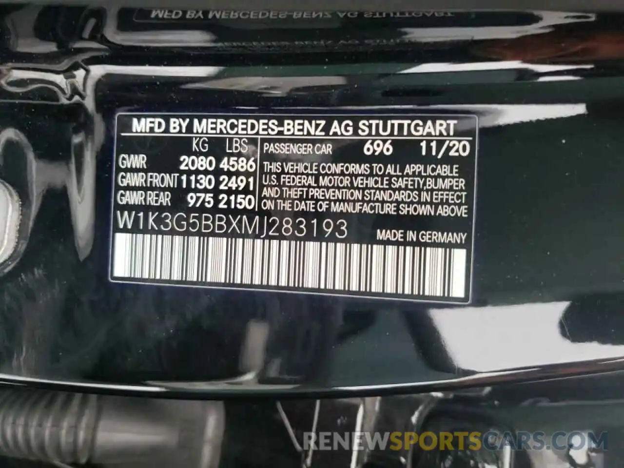 10 Фотография поврежденного автомобиля W1K3G5BBXMJ283193 MERCEDES-BENZ A-CLASS 2021