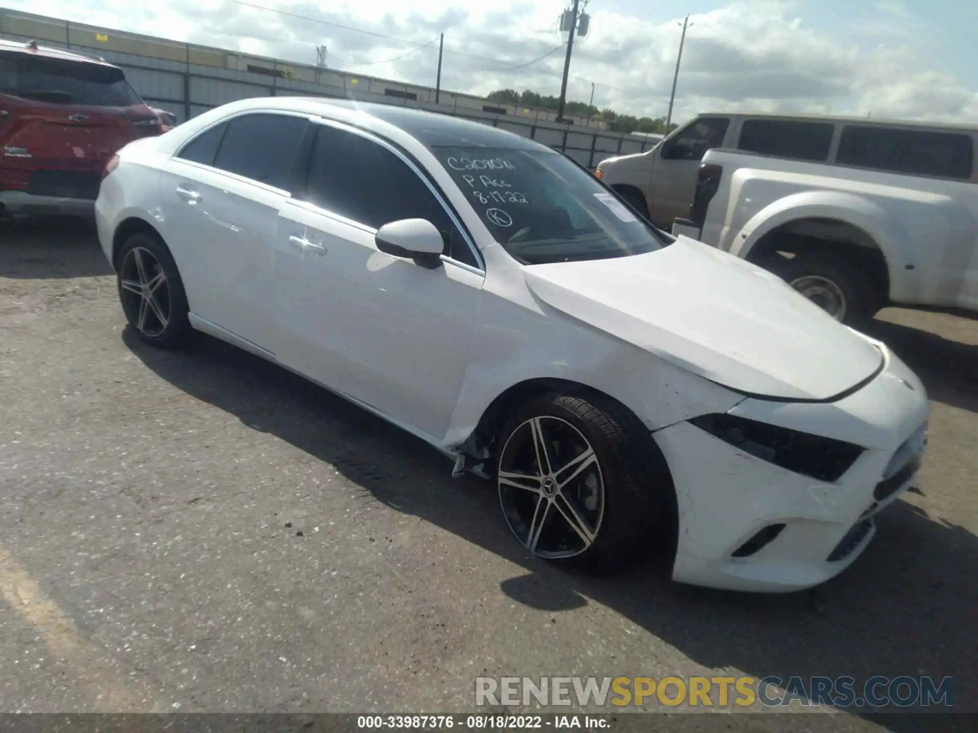 1 Photograph of a damaged car W1K3G4EB0NJ344199 MERCEDES-BENZ A-CLASS 2022