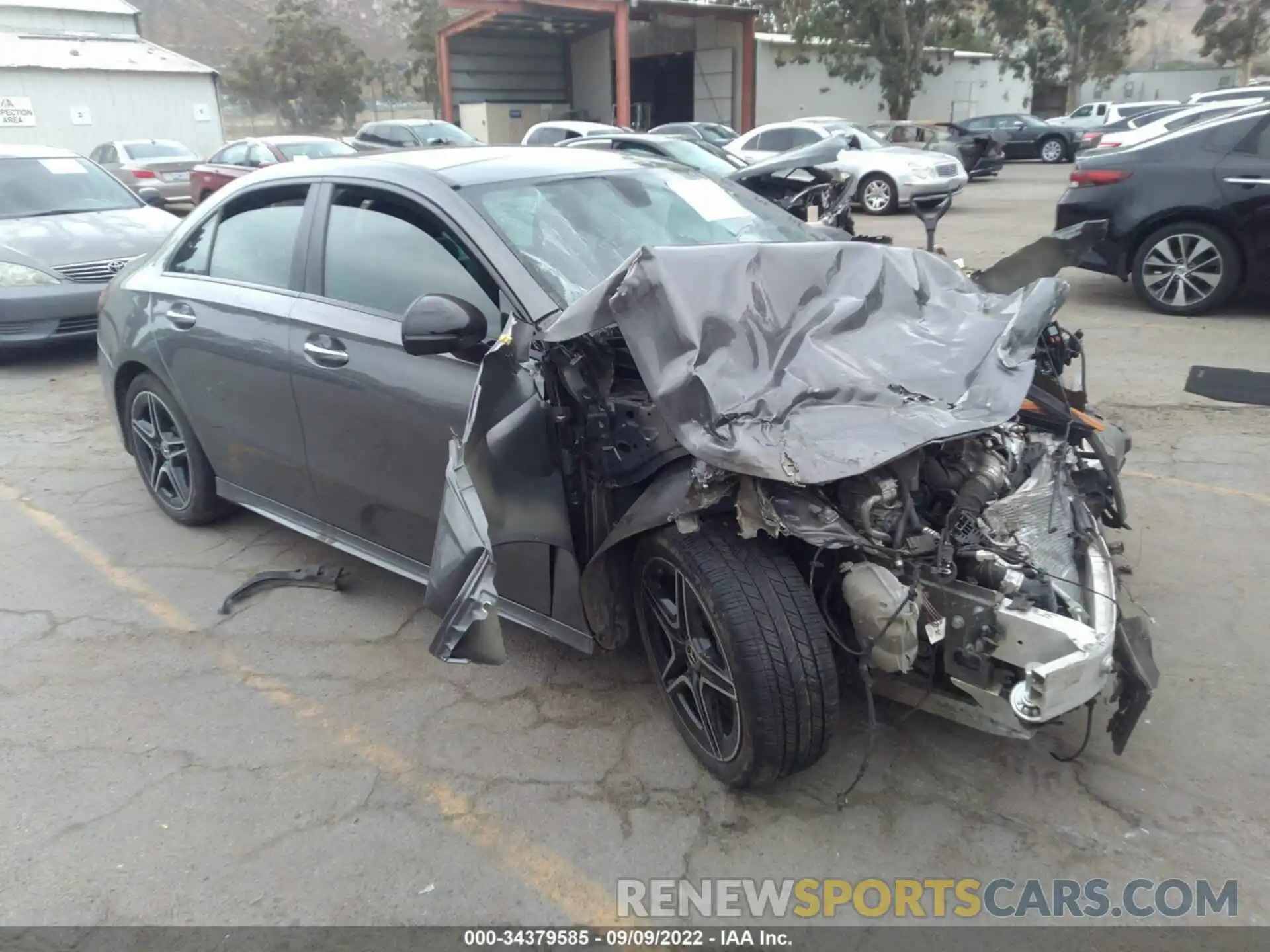 1 Photograph of a damaged car W1K3G4EB0NJ358507 MERCEDES-BENZ A-CLASS 2022