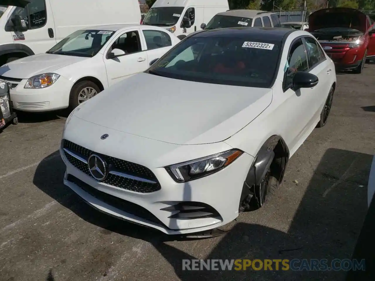 2 Photograph of a damaged car W1K3G4EB3NJ362633 MERCEDES-BENZ A-CLASS 2022