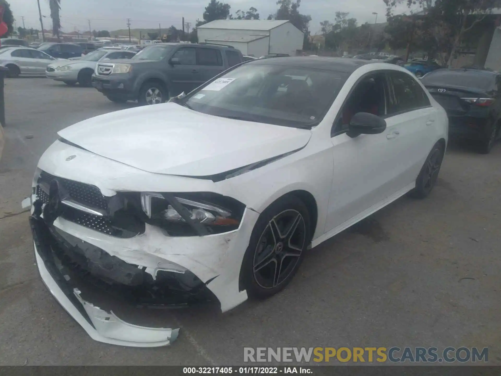 2 Photograph of a damaged car W1K3G4EB8NJ335508 MERCEDES-BENZ A-CLASS 2022