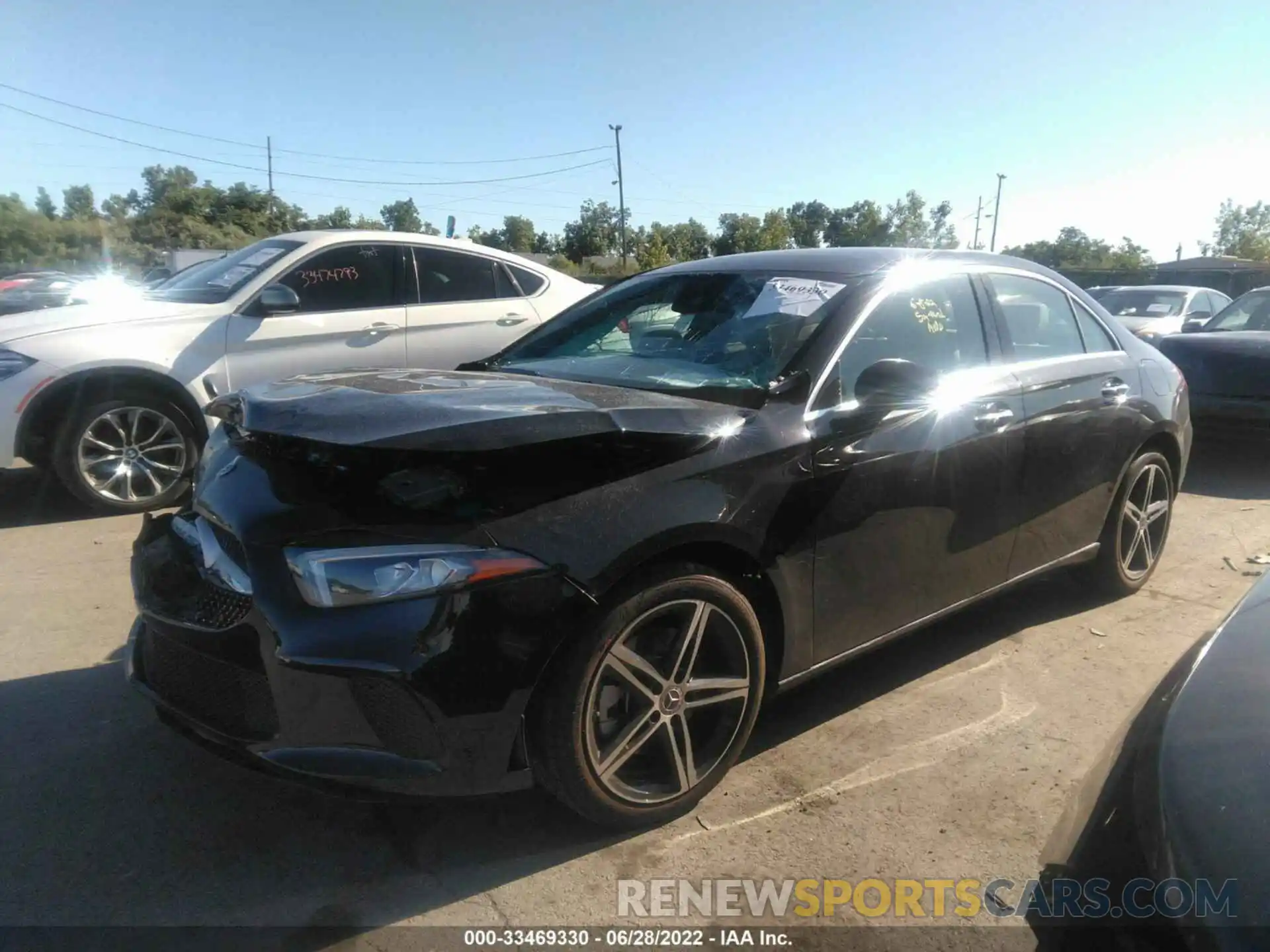 2 Photograph of a damaged car W1K3G4FB0NJ338420 MERCEDES-BENZ A-CLASS 2022