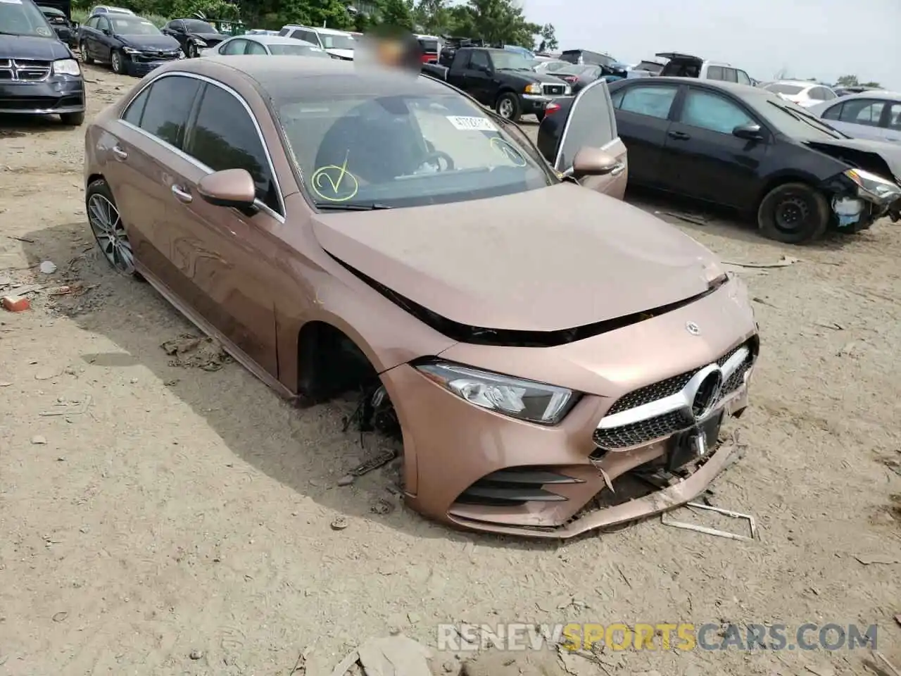 1 Photograph of a damaged car W1K3G4FB6NJ341614 MERCEDES-BENZ A-CLASS 2022