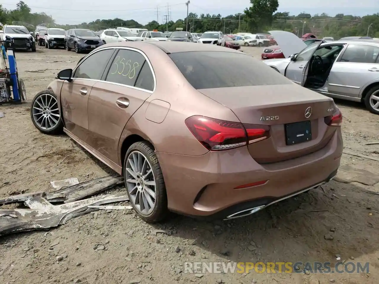 3 Photograph of a damaged car W1K3G4FB6NJ341614 MERCEDES-BENZ A-CLASS 2022