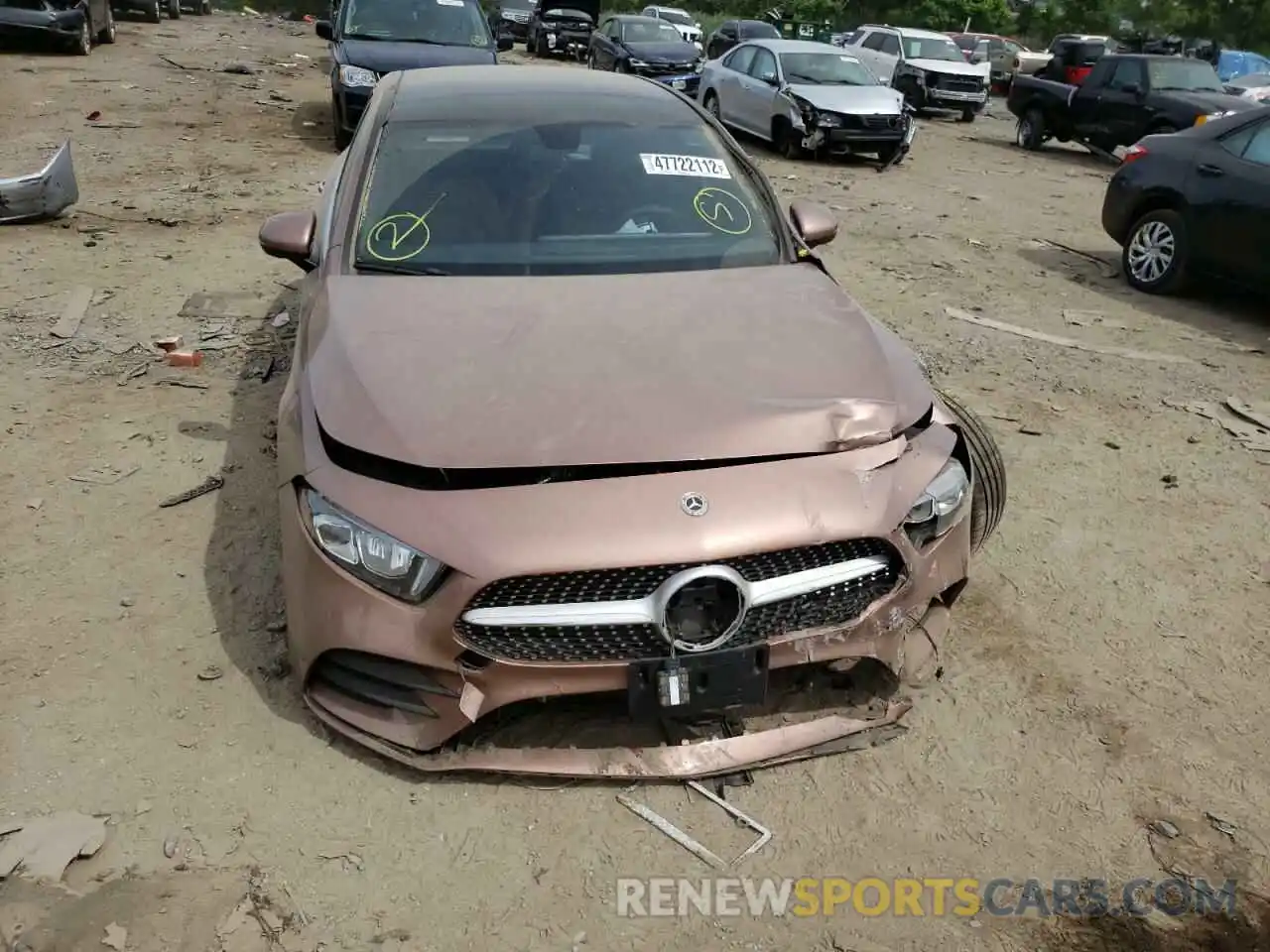 9 Photograph of a damaged car W1K3G4FB6NJ341614 MERCEDES-BENZ A-CLASS 2022