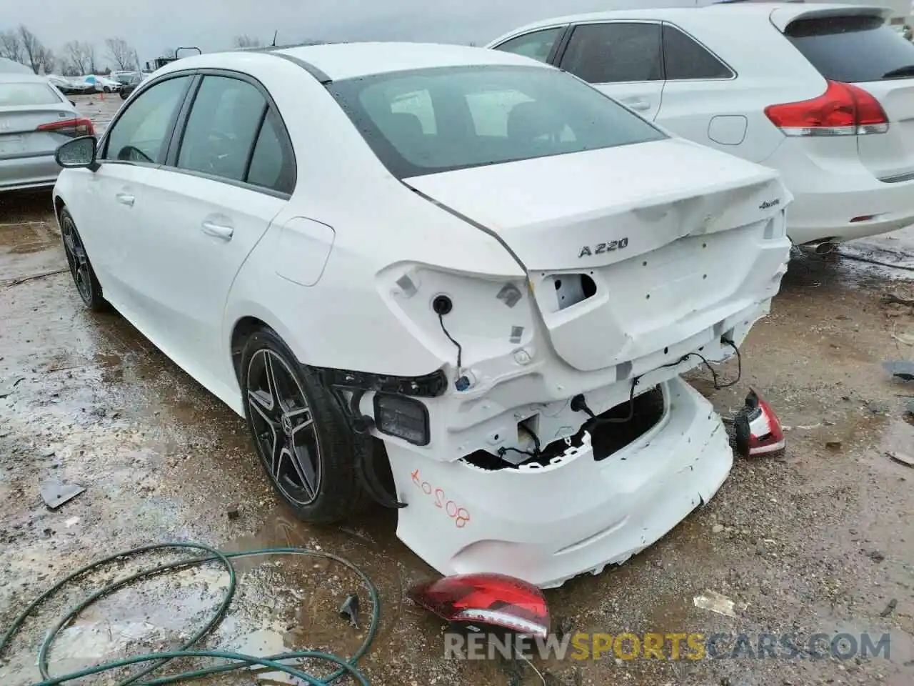 3 Photograph of a damaged car W1K3G4FB7NJ341301 MERCEDES-BENZ A-CLASS 2022