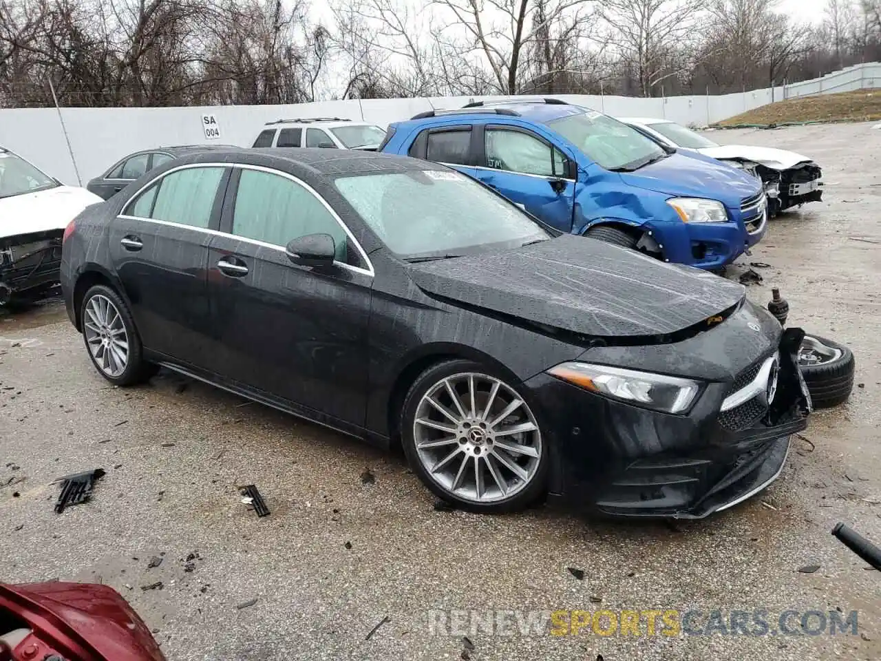 4 Photograph of a damaged car W1K3G4FB9NJ356544 MERCEDES-BENZ A-CLASS 2022