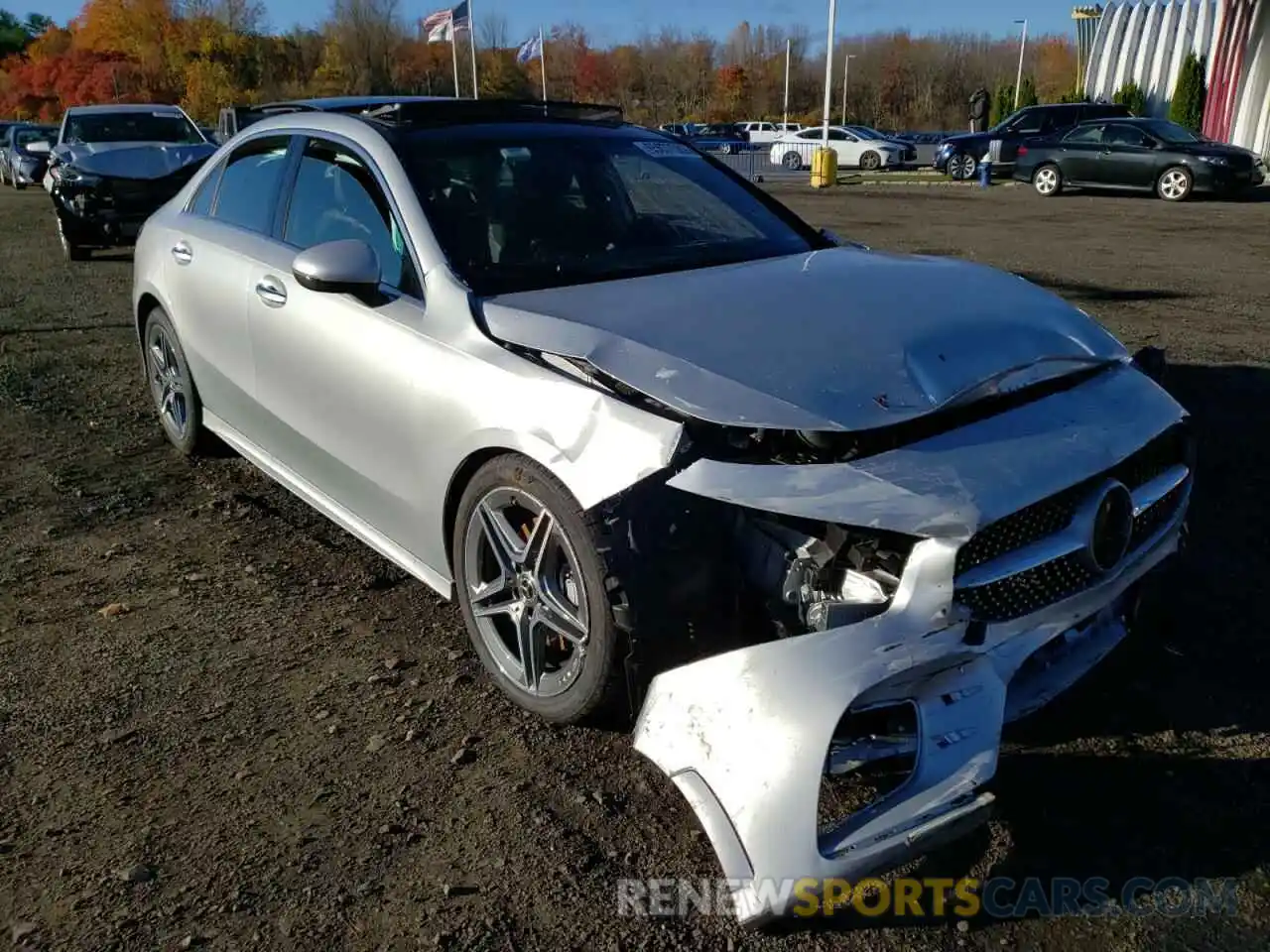 1 Photograph of a damaged car W1K3G4FB9NJ363378 MERCEDES-BENZ A-CLASS 2022