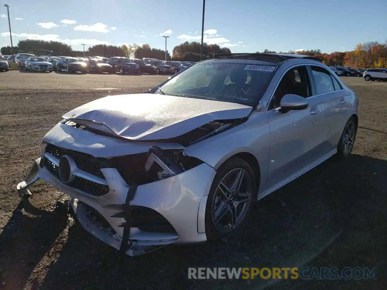 2 Photograph of a damaged car W1K3G4FB9NJ363378 MERCEDES-BENZ A-CLASS 2022