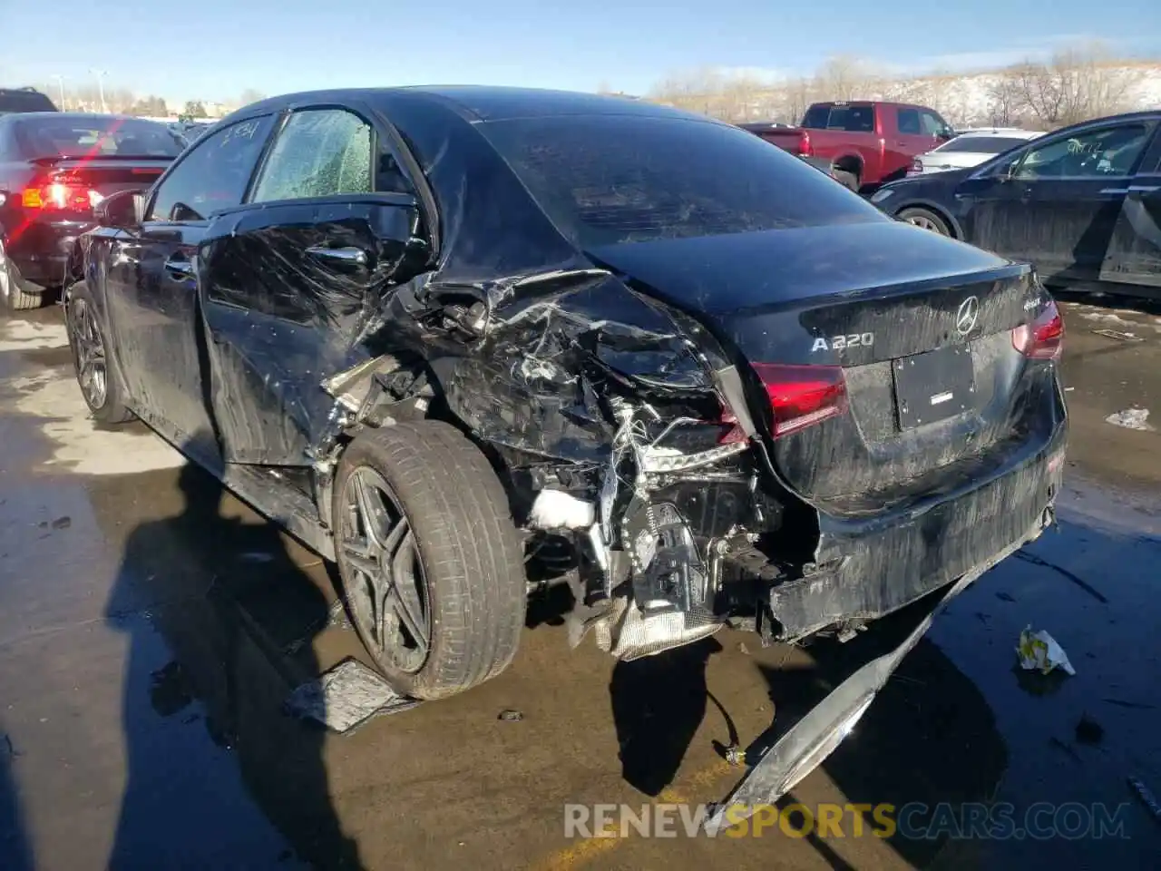 3 Photograph of a damaged car W1K3G4FBXNJ332995 MERCEDES-BENZ A-CLASS 2022