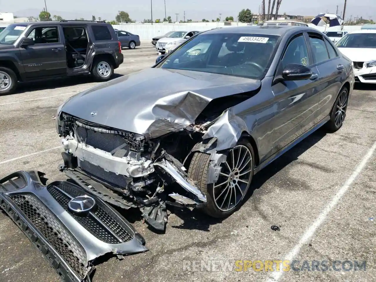 2 Photograph of a damaged car W1KWF8DB0MR610281 MERCEDES-BENZ ALL OTHER 2021