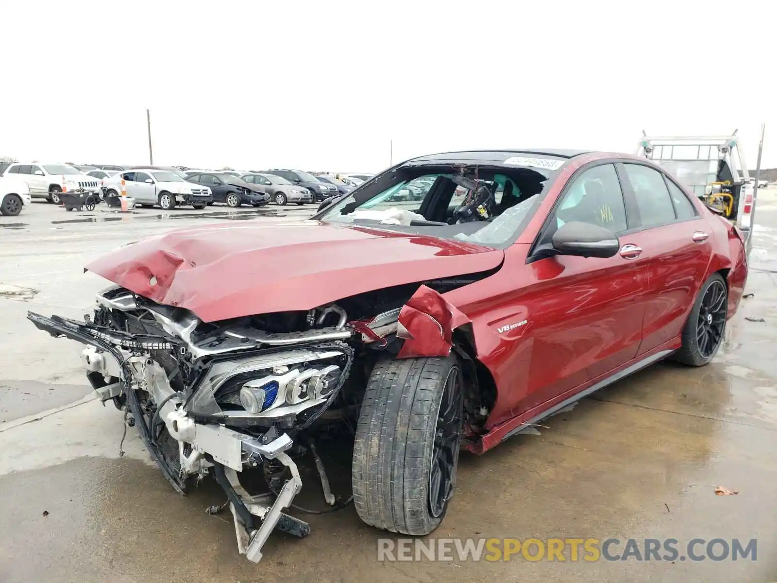 2 Фотография поврежденного автомобиля 55SWF8HBXKU309104 MERCEDES-BENZ AMG 2019