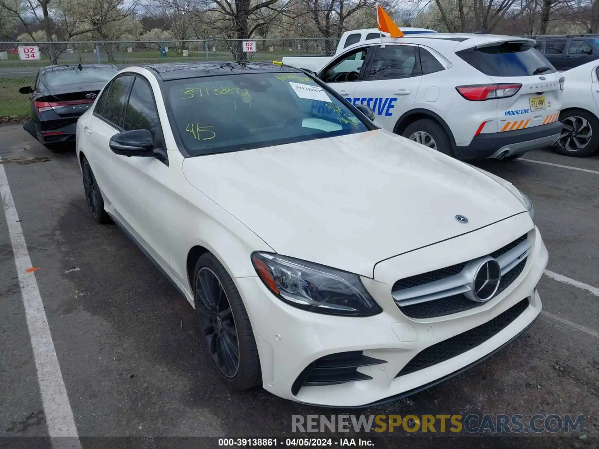 1 Photograph of a damaged car W1KWF6EB0MR606248 MERCEDES-BENZ AMG C 43 2021