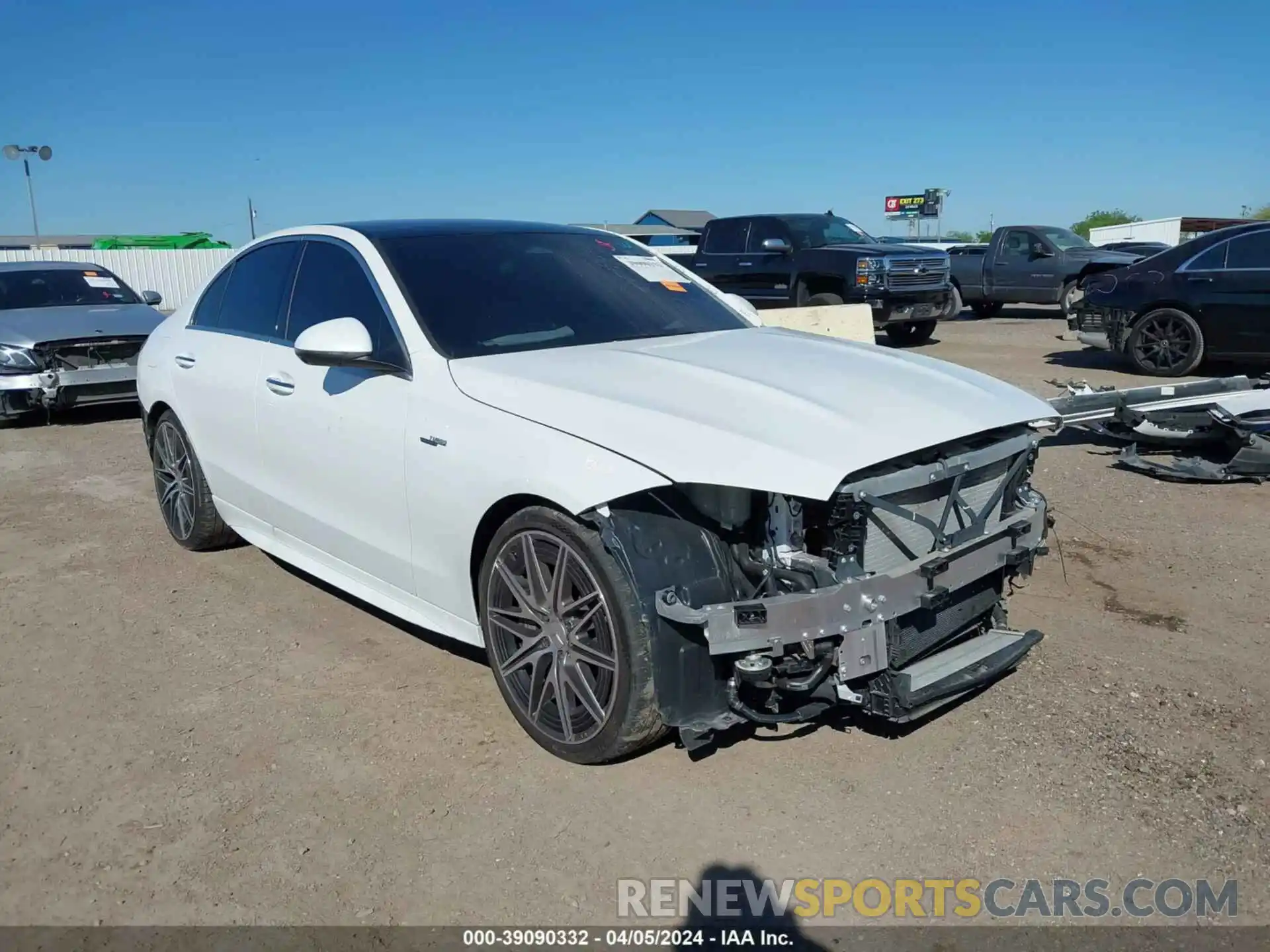 1 Photograph of a damaged car W1KAF8HB3PR126775 MERCEDES-BENZ AMG C 43 2023