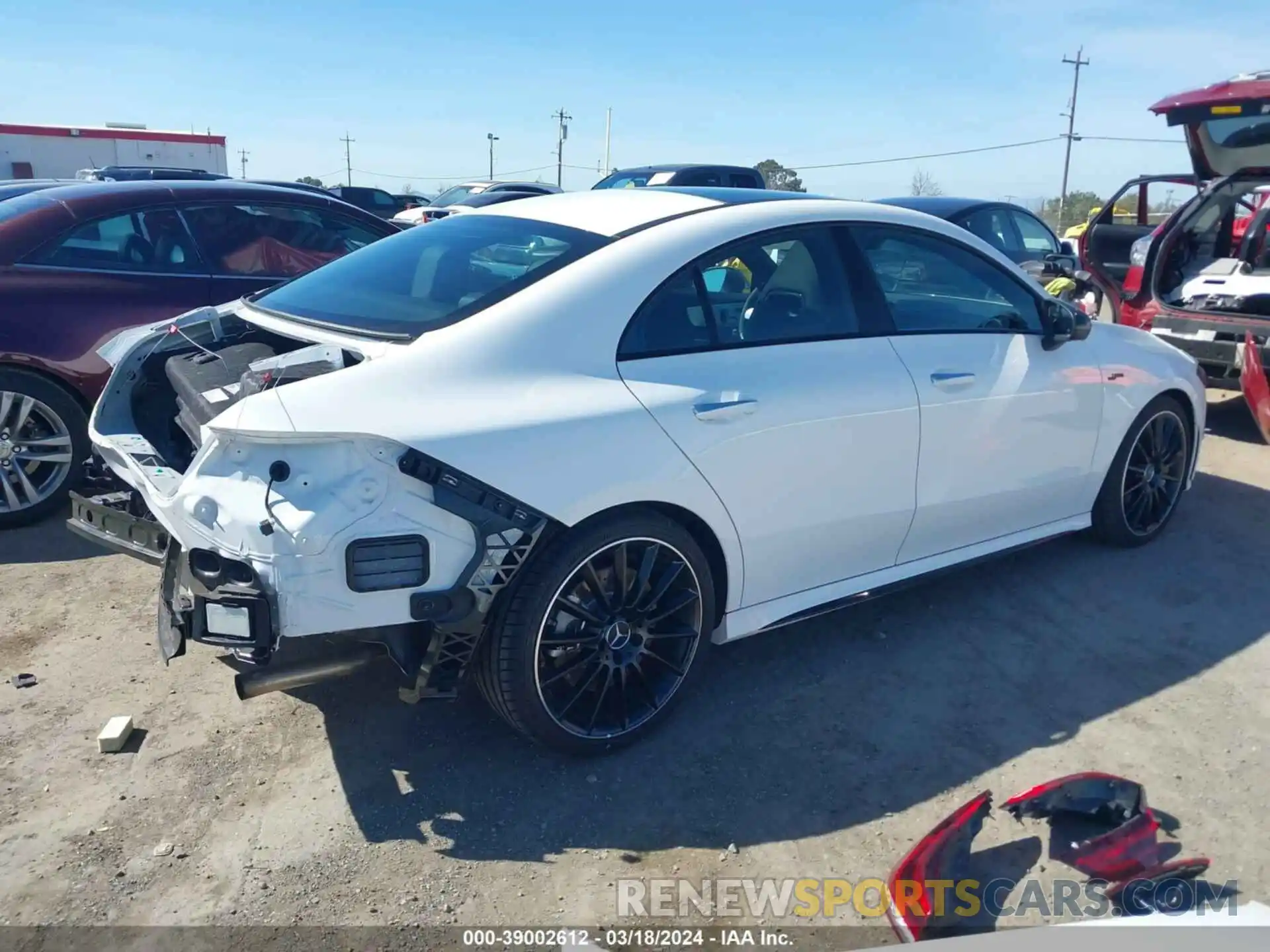 4 Photograph of a damaged car W1K5J5BB2PN364406 MERCEDES-BENZ AMG CLA 35 2023