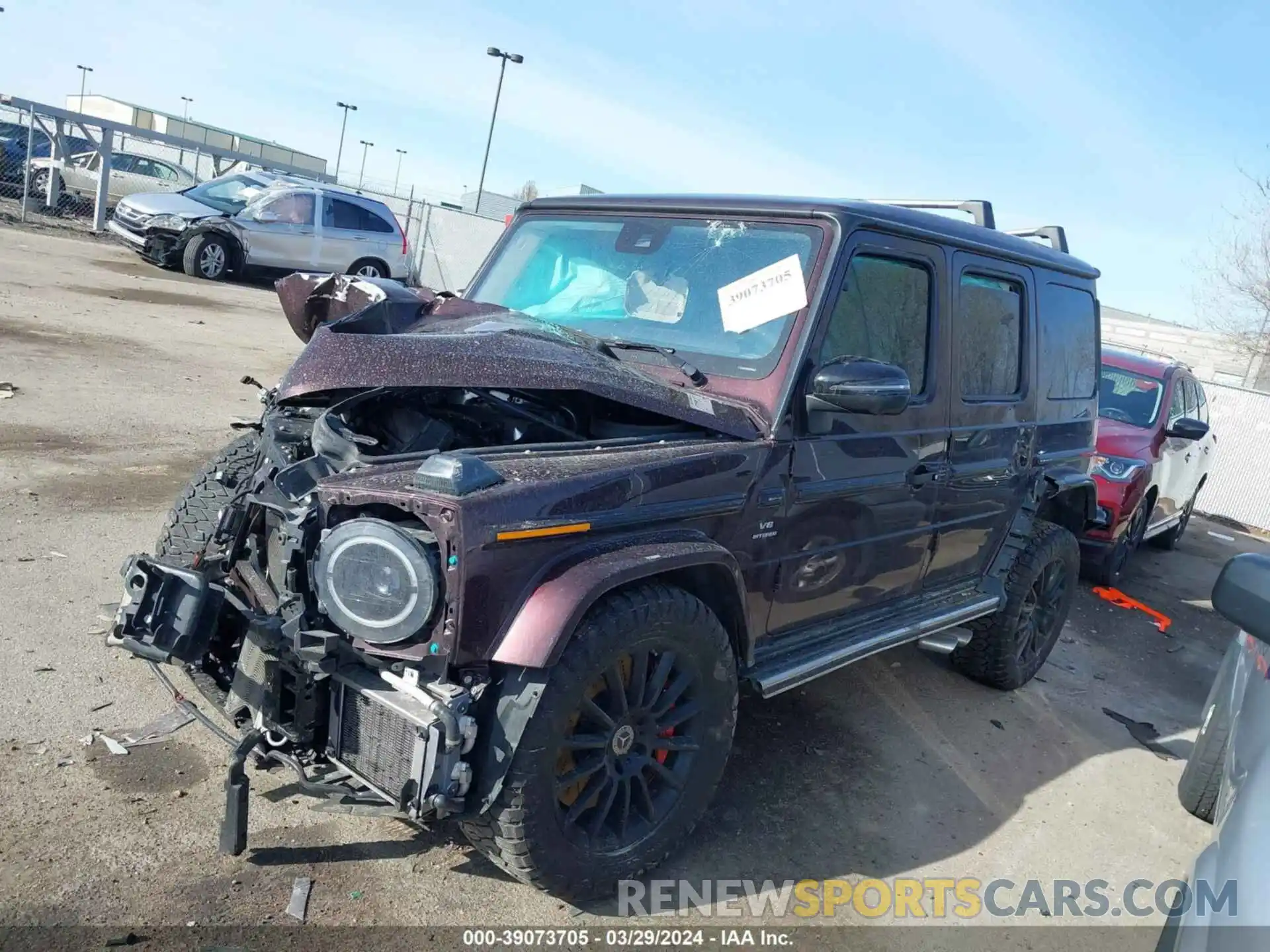 2 Photograph of a damaged car W1NYC7HJXMX390675 MERCEDES-BENZ AMG G 63 2021