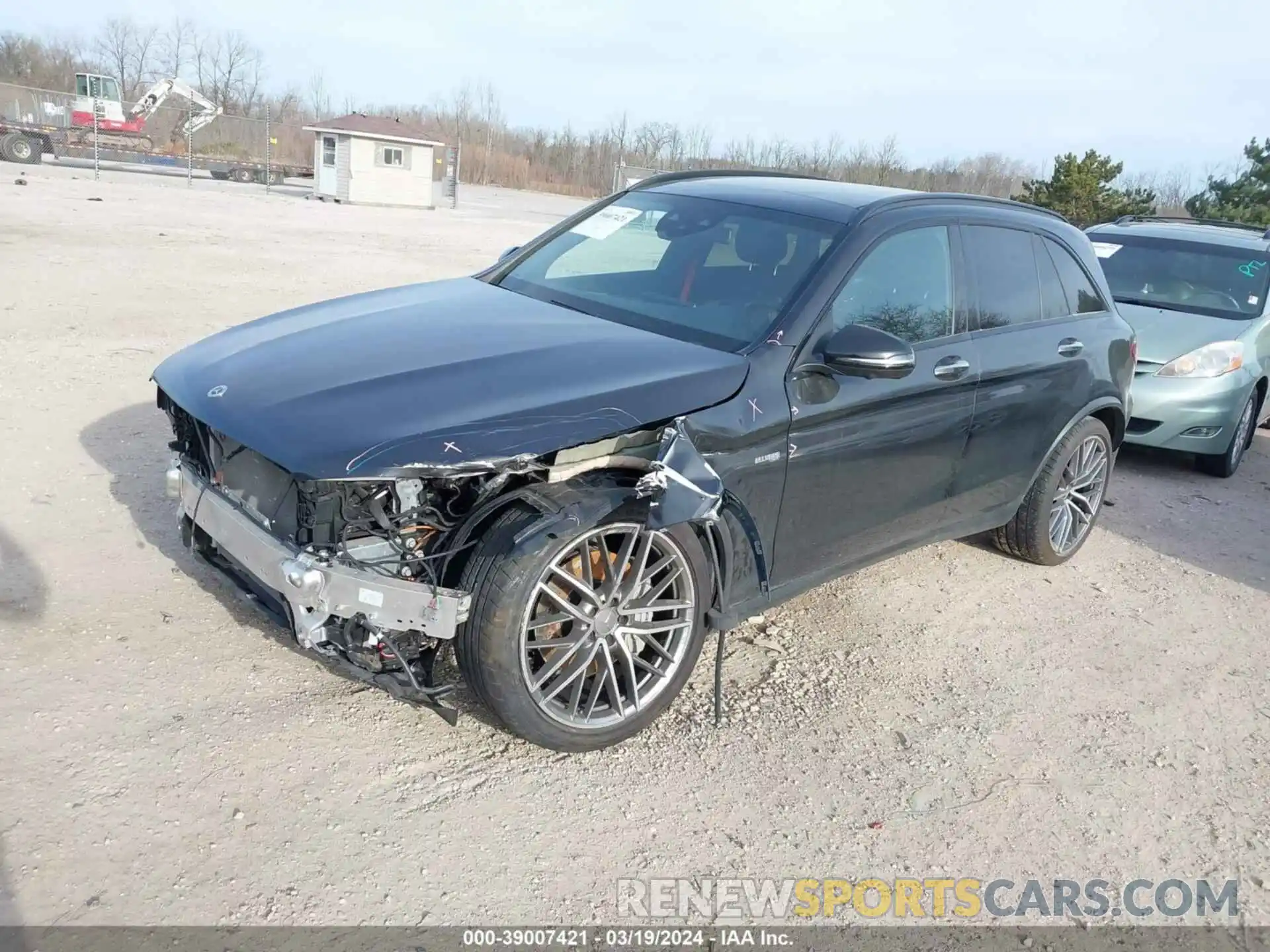 2 Photograph of a damaged car W1N0G6EB6MF917271 MERCEDES-BENZ AMG GLC 43 2021