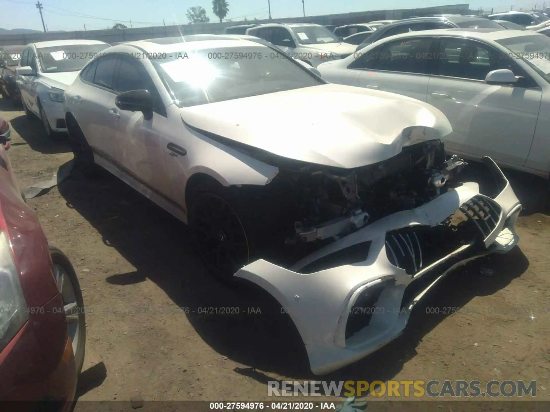 1 Photograph of a damaged car WDD7X6BBXKA008122 MERCEDES-BENZ AMG GT 2019