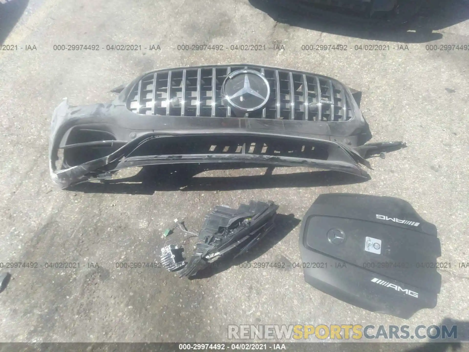 12 Photograph of a damaged car WDDYJ7HA0KA023349 MERCEDES-BENZ AMG GT 2019