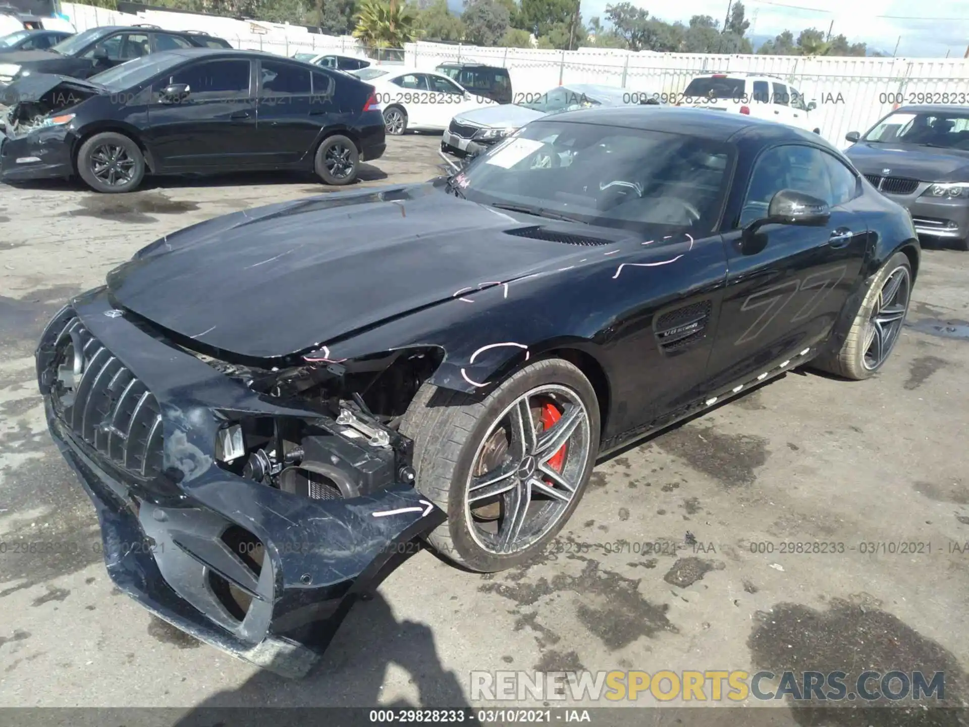 2 Photograph of a damaged car WDDYJ8AA7KA023137 MERCEDES-BENZ AMG GT 2019