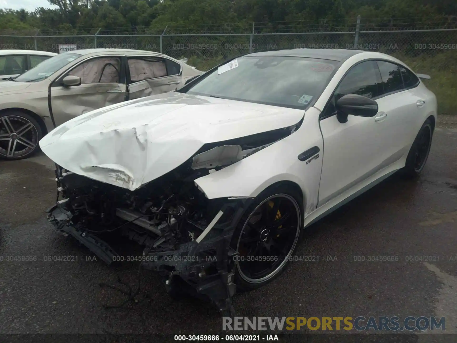 2 Photograph of a damaged car W1K7X8JB6LA016300 MERCEDES-BENZ AMG GT 2020