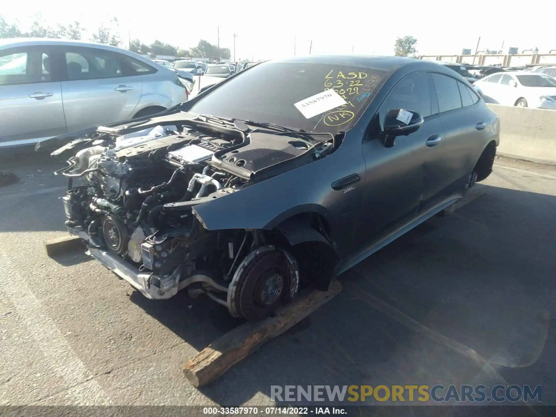 2 Photograph of a damaged car W1K7X5KB0MA035939 MERCEDES-BENZ AMG GT 2021