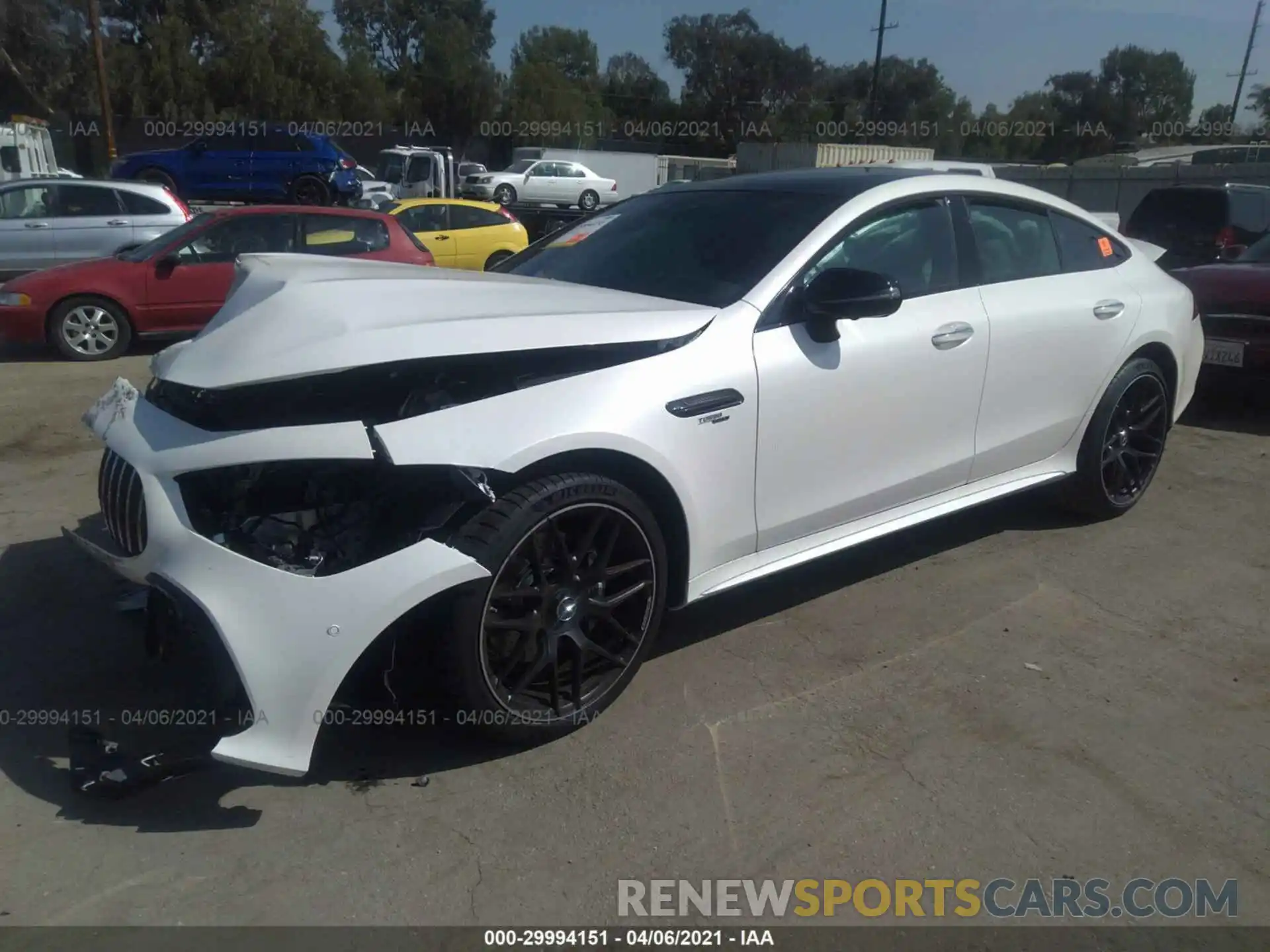 2 Photograph of a damaged car W1K7X5KB4MA036625 MERCEDES-BENZ AMG GT 2021