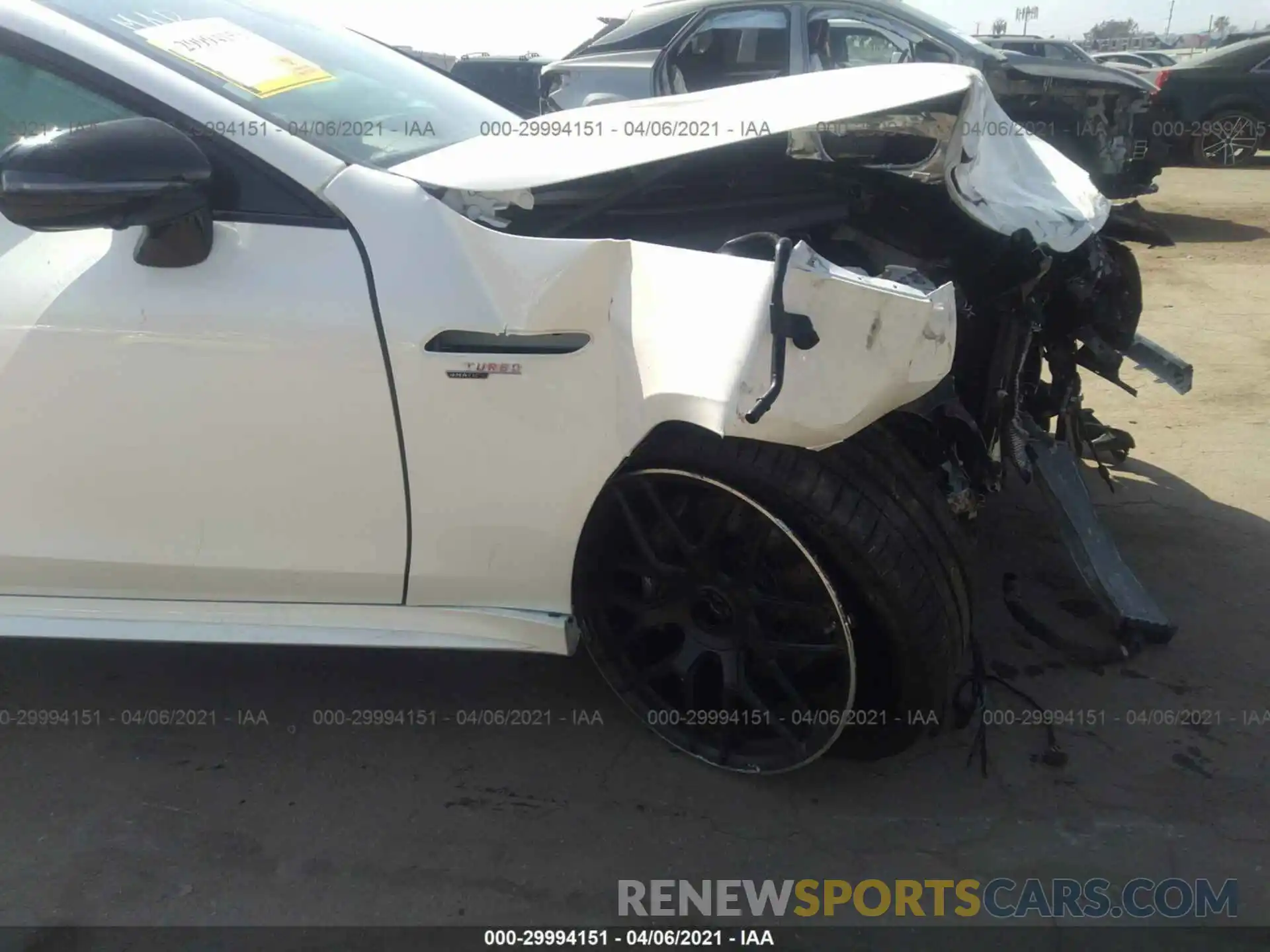 6 Photograph of a damaged car W1K7X5KB4MA036625 MERCEDES-BENZ AMG GT 2021