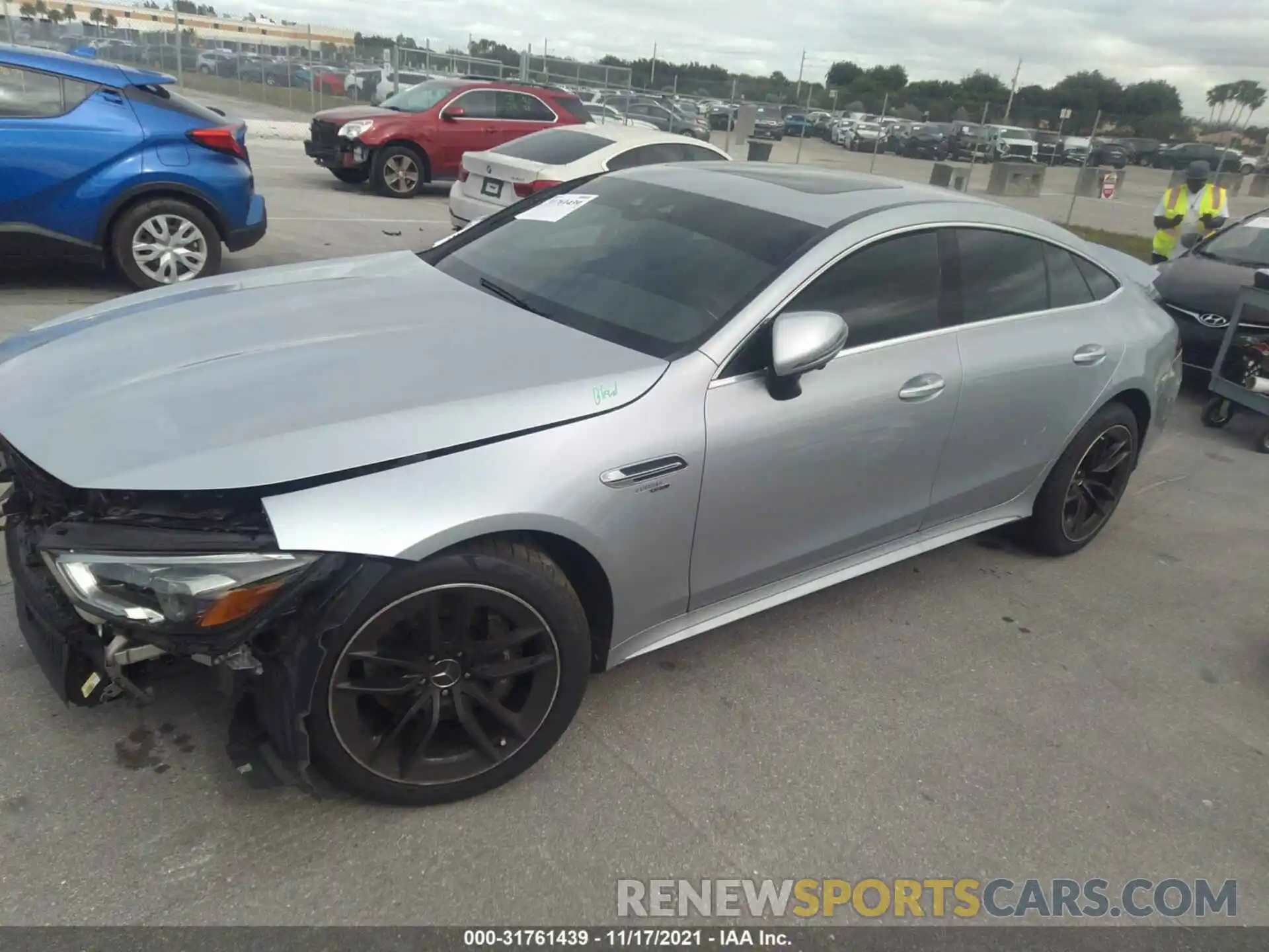 2 Photograph of a damaged car W1K7X5KB6MA036433 MERCEDES-BENZ AMG GT 2021