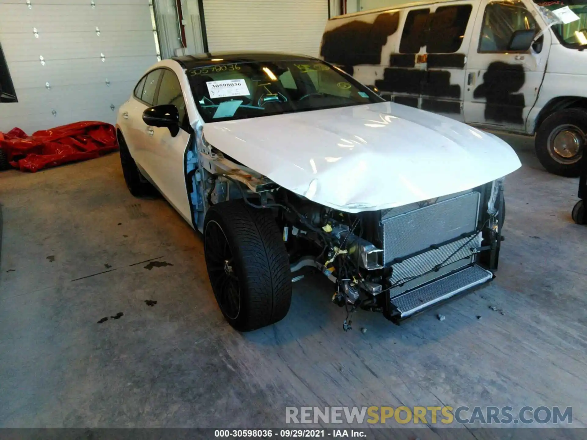 1 Photograph of a damaged car W1K7X5KB6MA037159 MERCEDES-BENZ AMG GT 2021