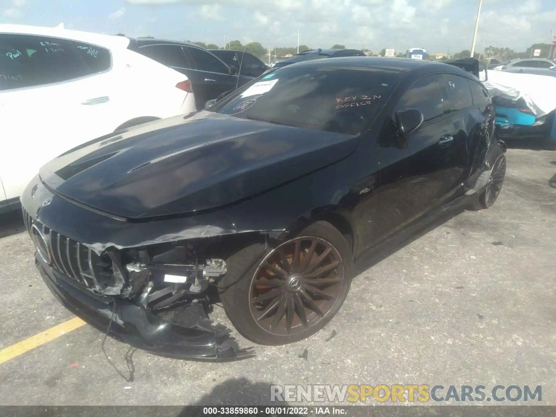 2 Photograph of a damaged car W1K7X5KB9MA039214 MERCEDES-BENZ AMG GT 2021