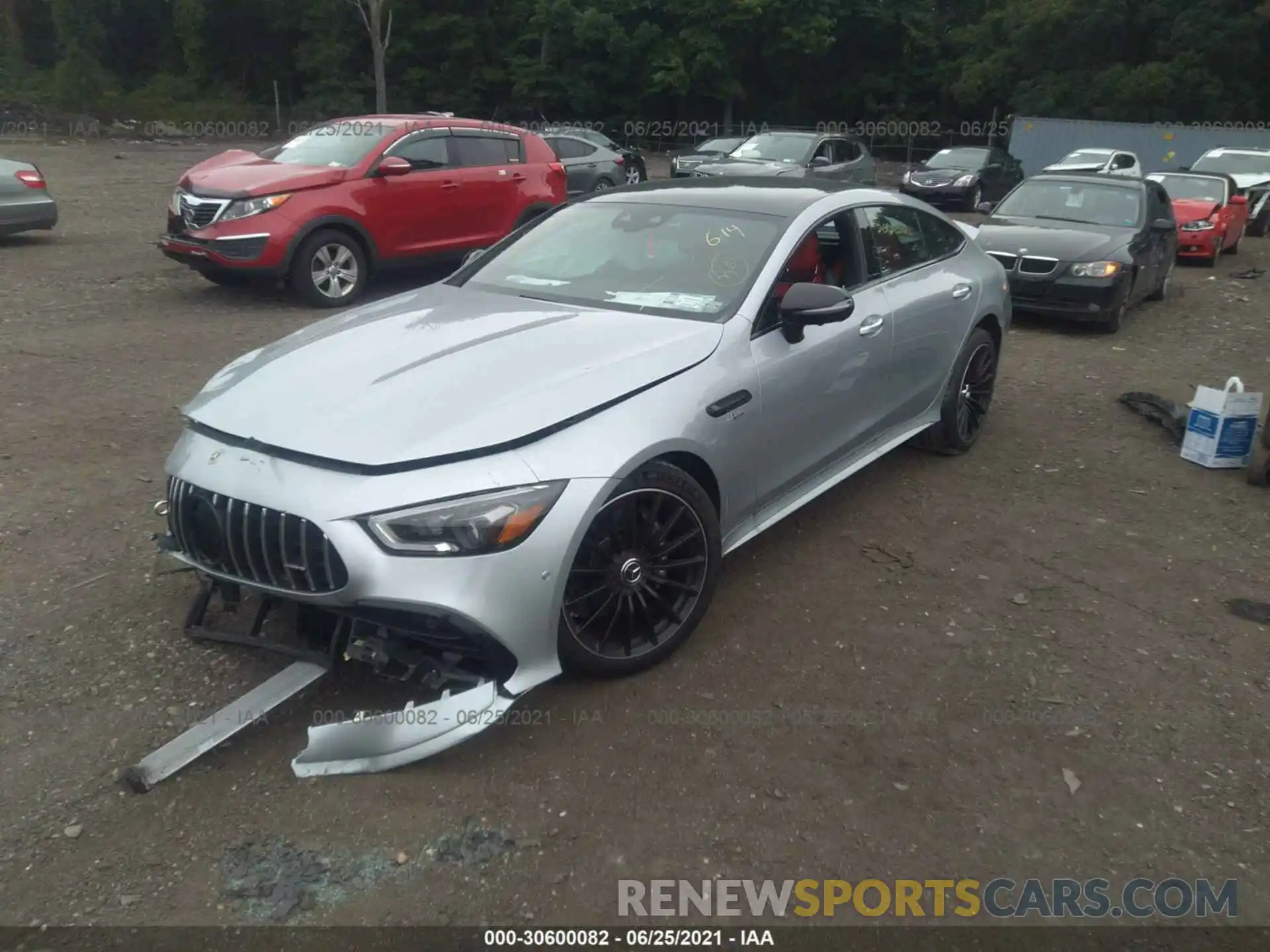 2 Photograph of a damaged car W1K7X6BB1MA038614 MERCEDES-BENZ AMG GT 2021