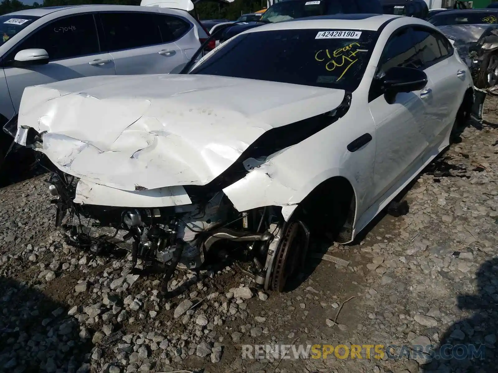 2 Фотография поврежденного автомобиля WDD7X6BB4LA013950 MERCEDES-BENZ AMG GT 53 2020