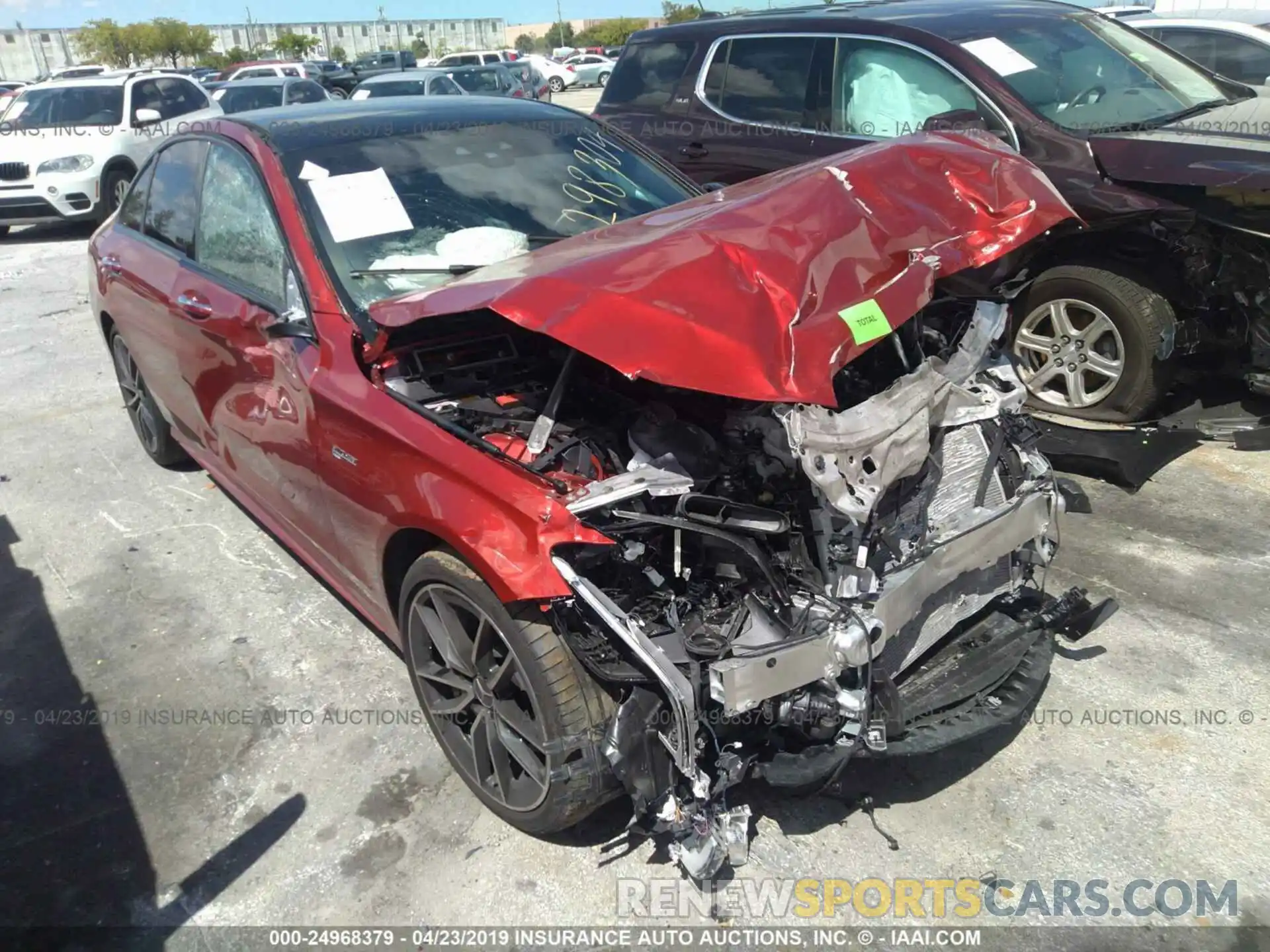 1 Photograph of a damaged car 55SWF6EB4KU298304 MERCEDES-BENZ C 2019