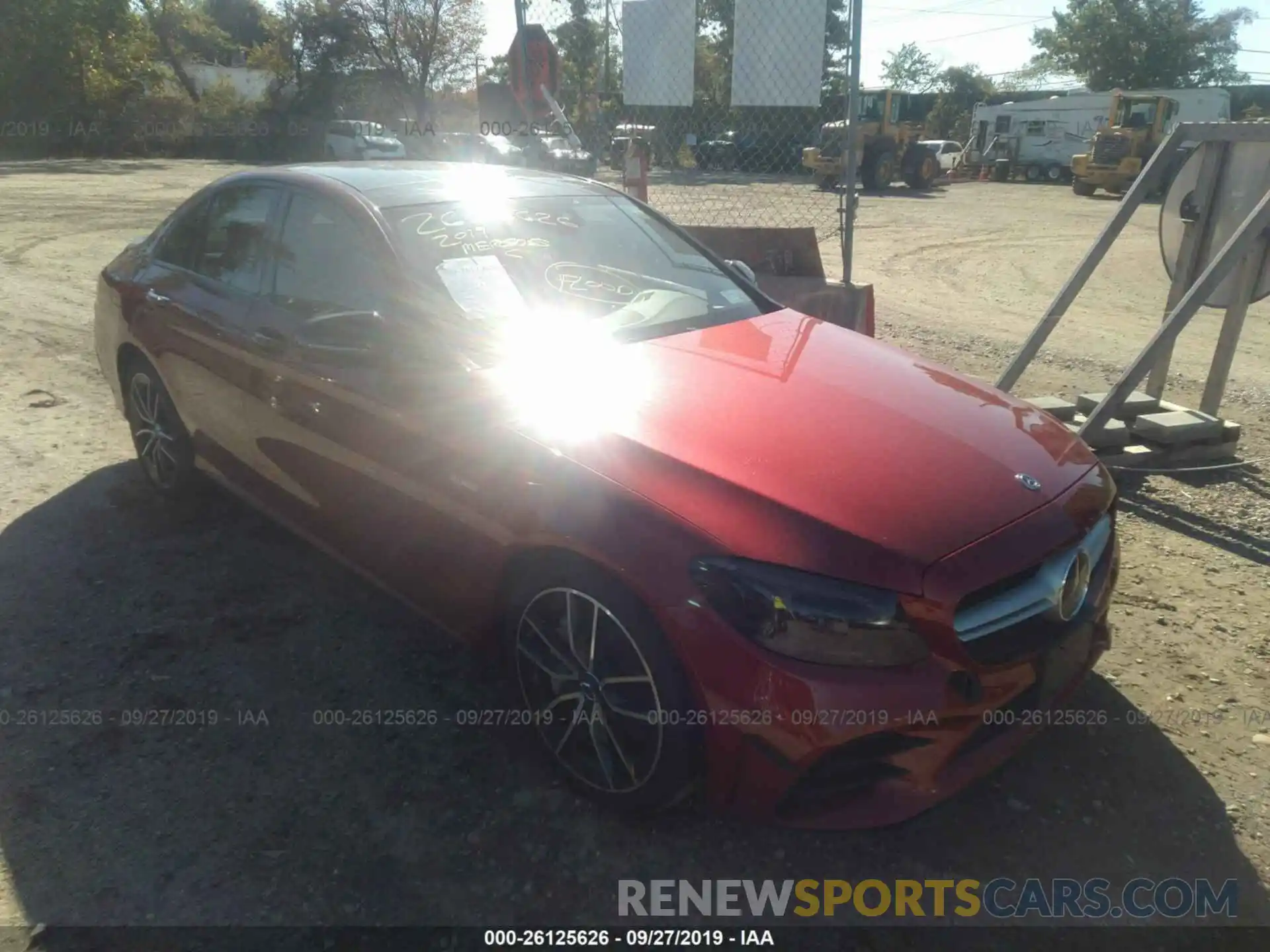 1 Photograph of a damaged car 55SWF6EB8KU283899 MERCEDES-BENZ C 2019