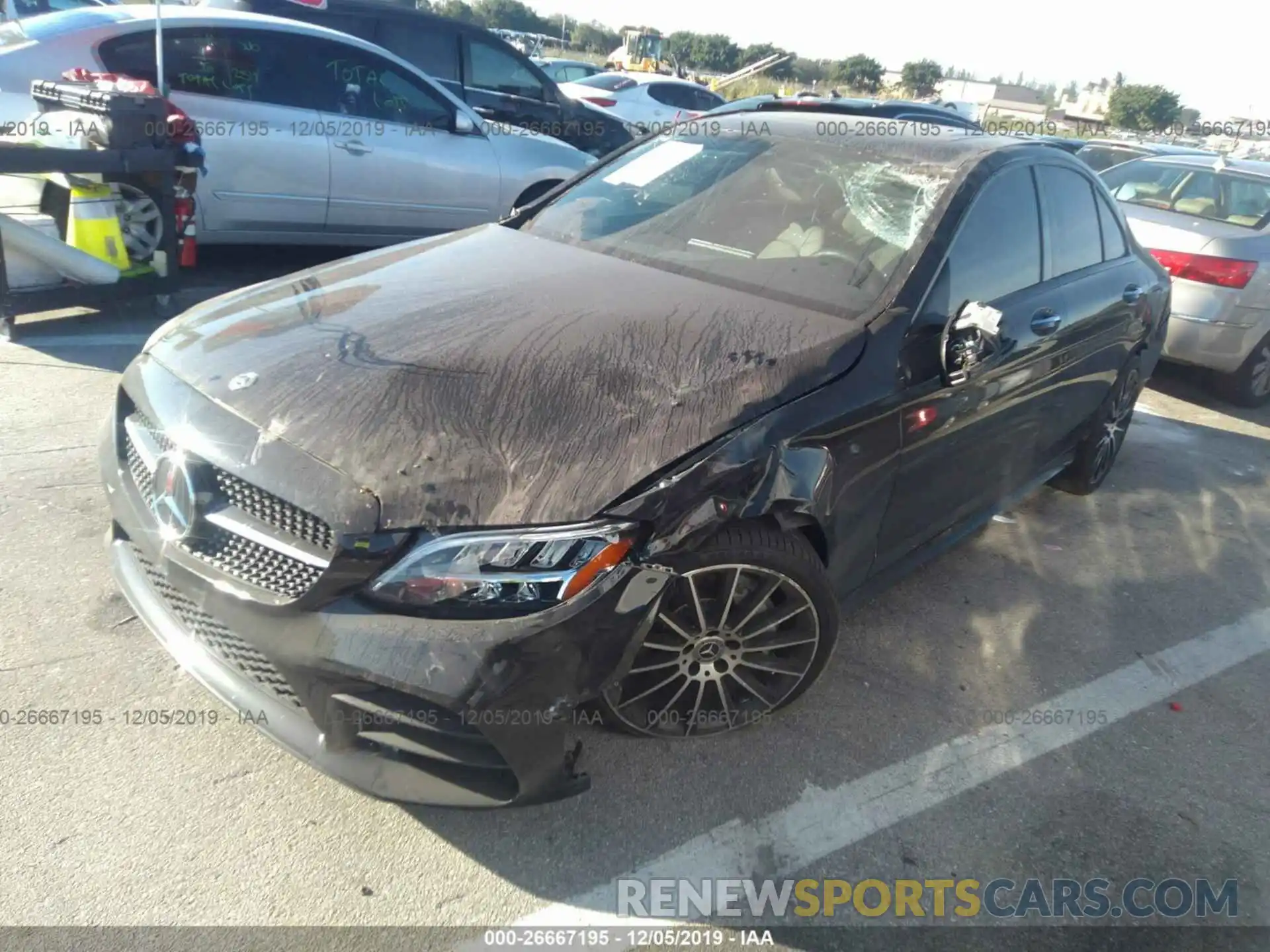 2 Photograph of a damaged car 55SWF8DB2KU296273 MERCEDES-BENZ C 2019