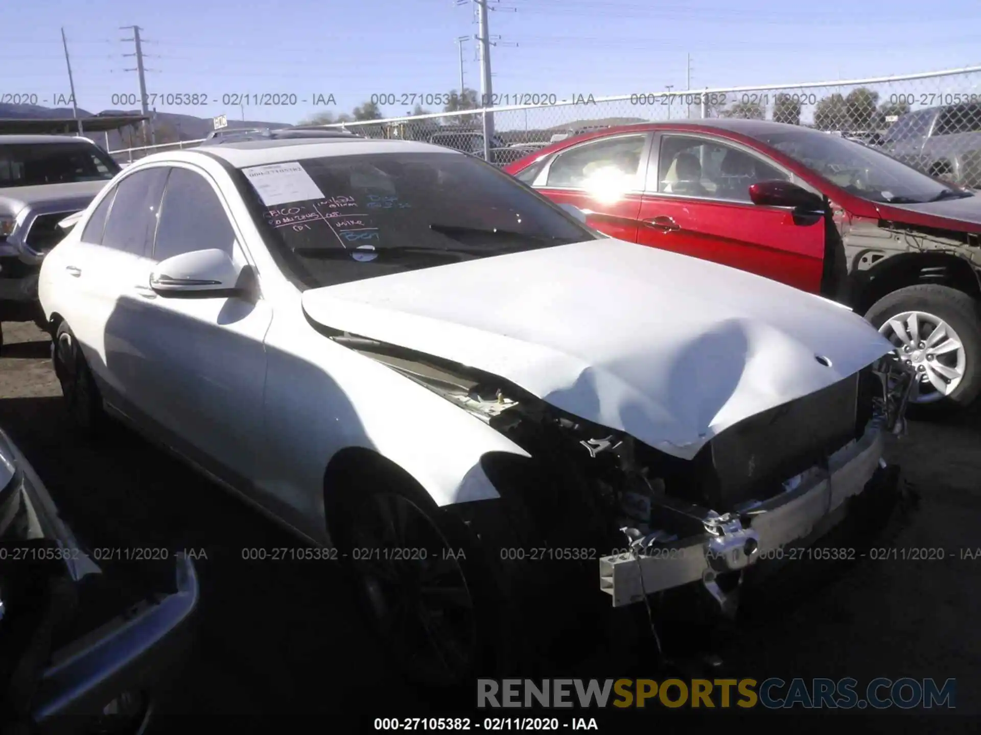 1 Photograph of a damaged car 55SWF8DB2KU307109 MERCEDES-BENZ C 2019