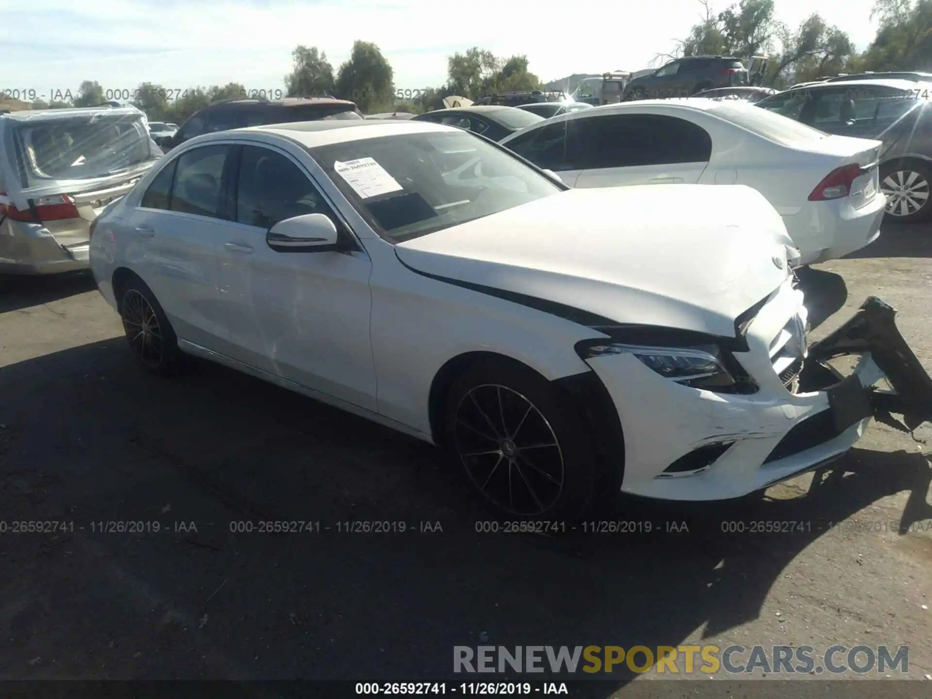 1 Photograph of a damaged car 55SWF8DB6KU303077 MERCEDES-BENZ C 2019