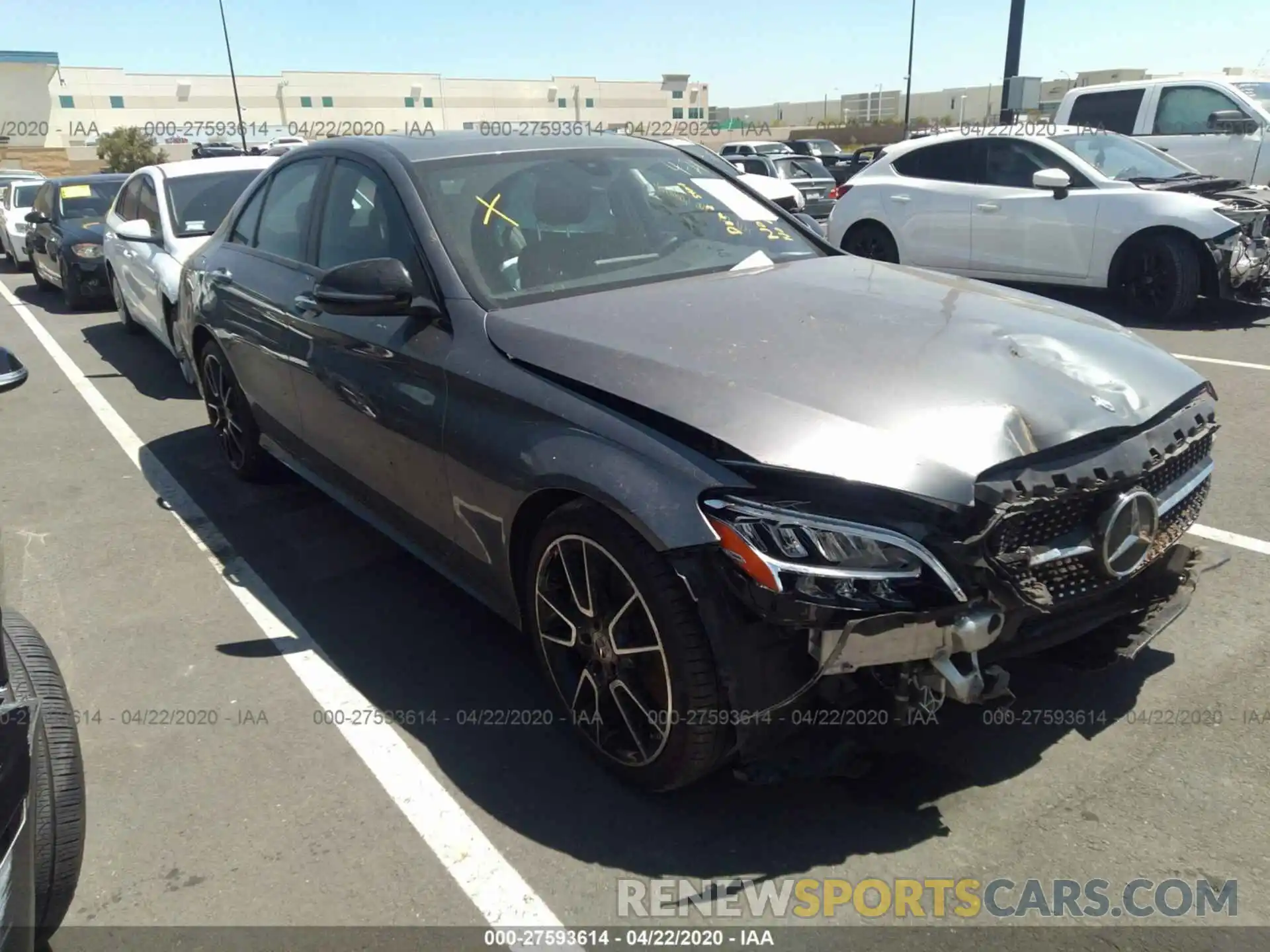 1 Photograph of a damaged car 55SWF8DB6KU315441 MERCEDES-BENZ C 2019