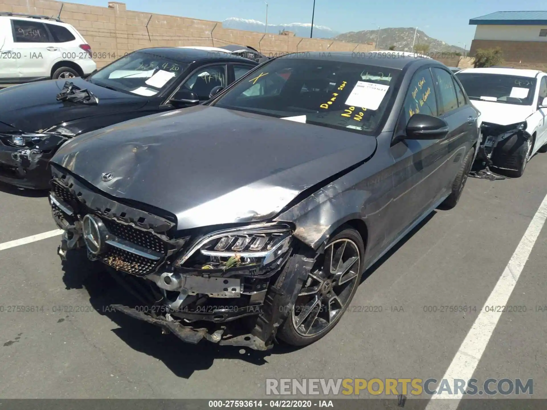 2 Photograph of a damaged car 55SWF8DB6KU315441 MERCEDES-BENZ C 2019