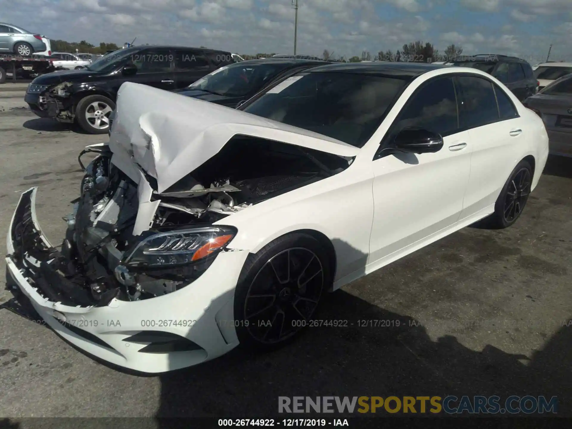 2 Photograph of a damaged car 55SWF8DB6KU322034 MERCEDES-BENZ C 2019