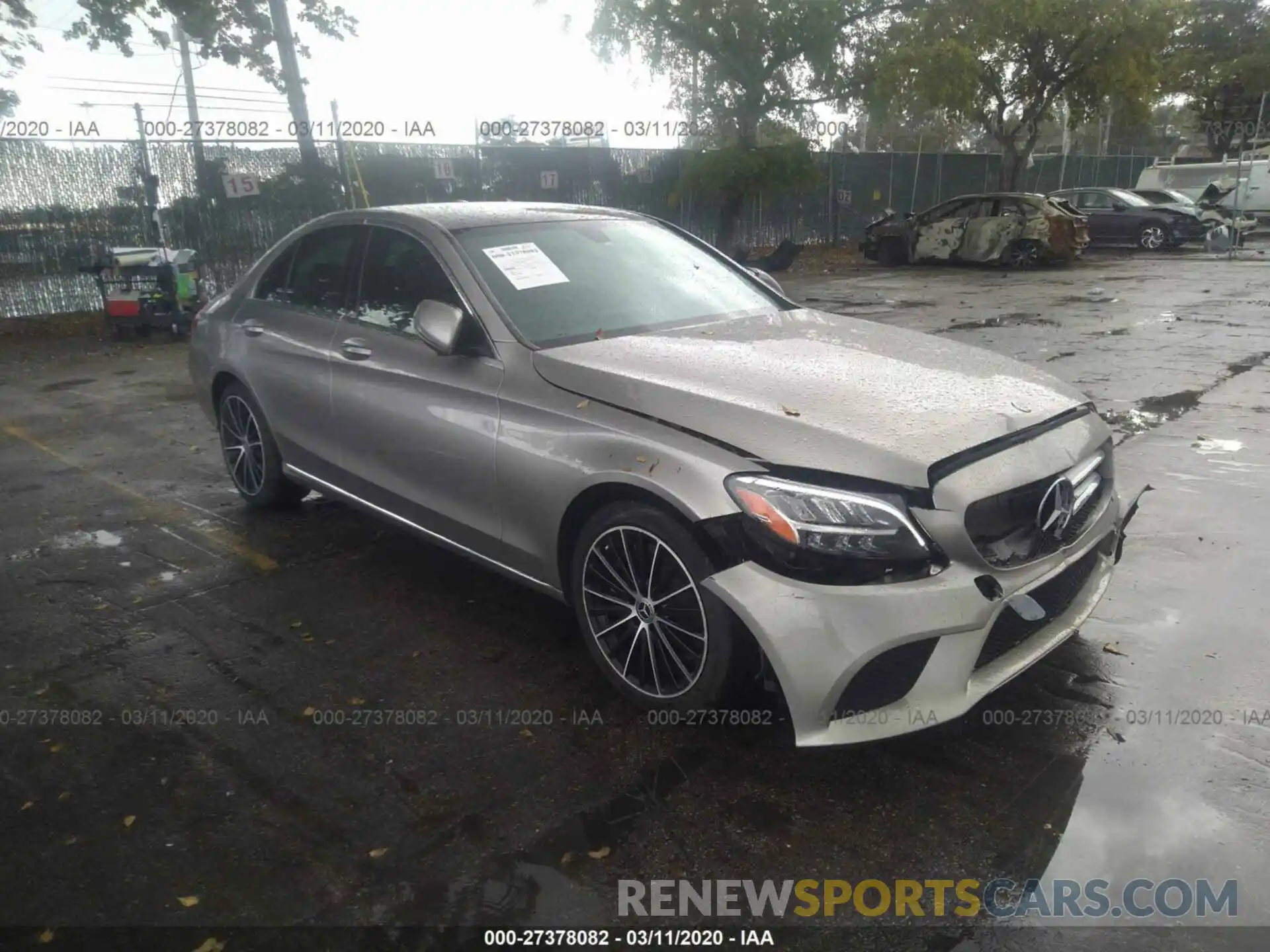 1 Photograph of a damaged car 55SWF8DB7KU283518 MERCEDES-BENZ C 2019